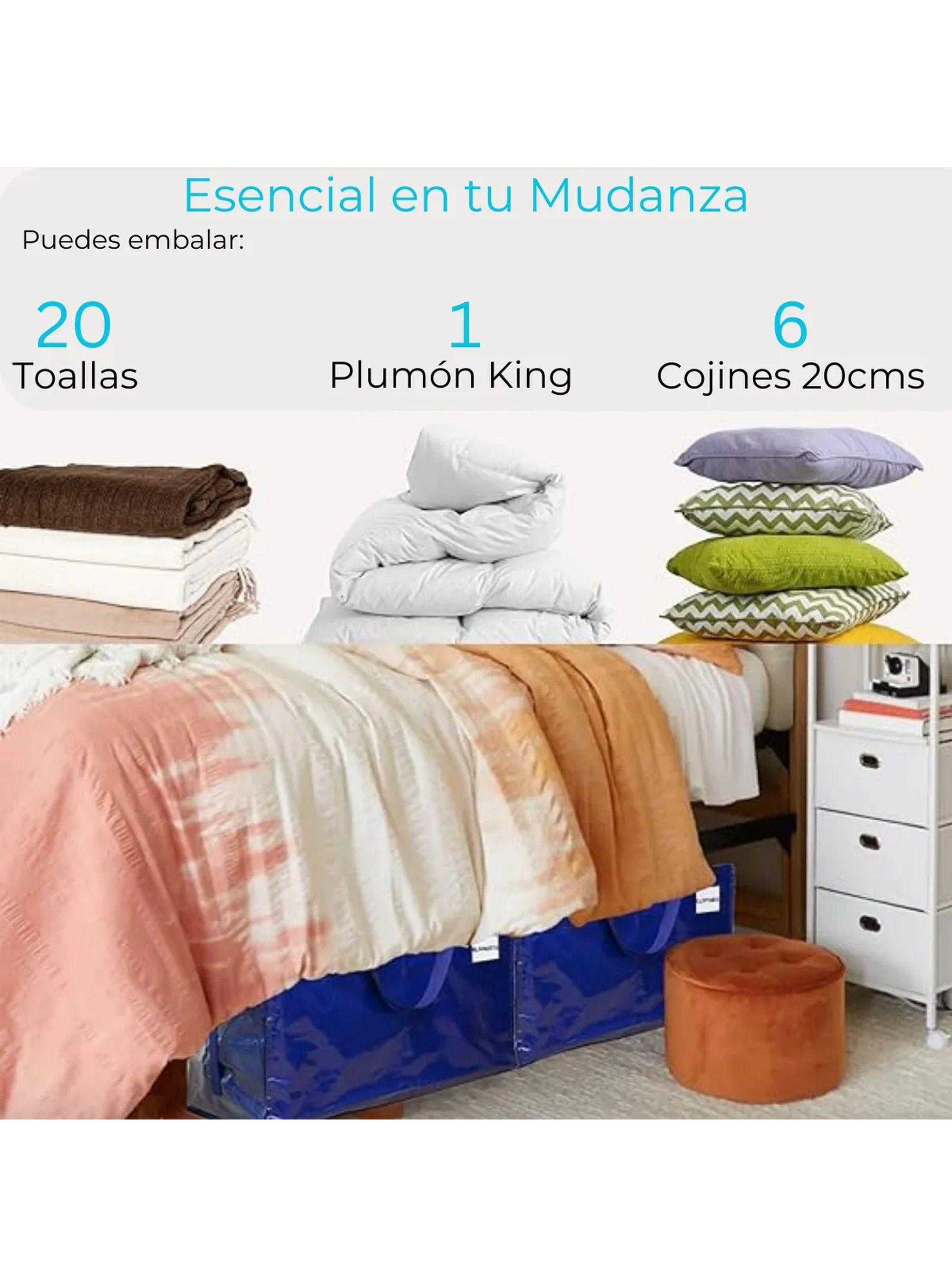 Bolsas de Almacenamiento Resistentes Al Agua 70x40x40 cm Pack de 6-5