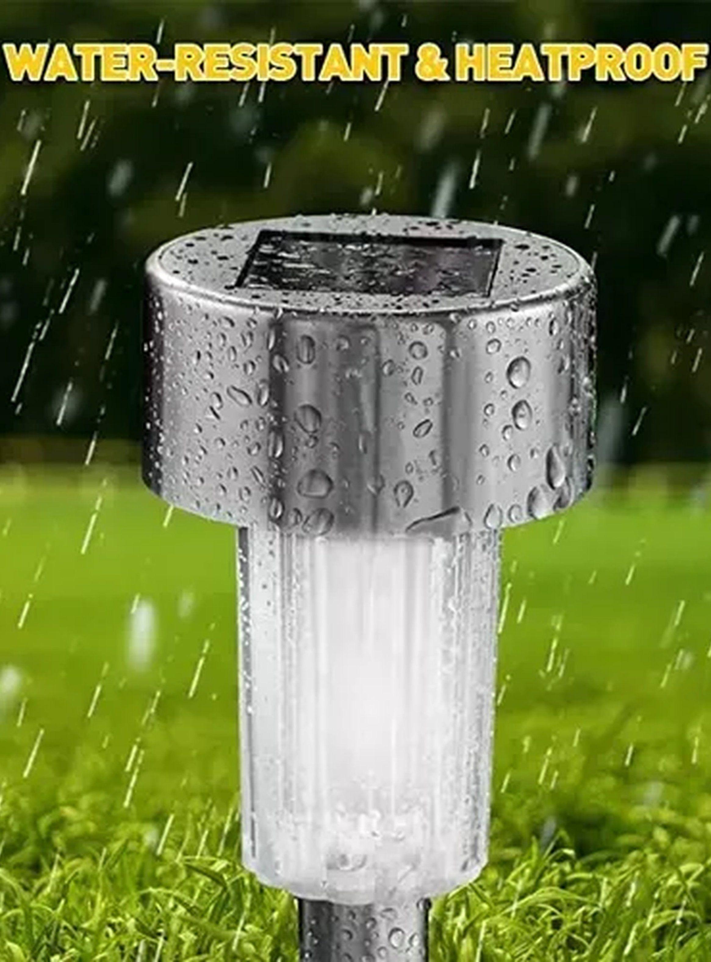 Lámparas Solares LED Exterior Impermeables Acero Inoxidable-6