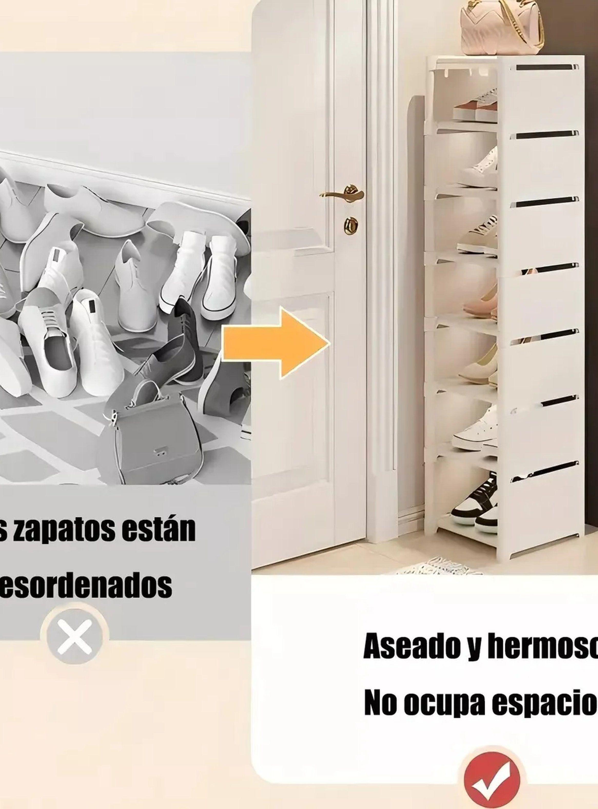 Organizador Zapatos 8 Niveles Negro 42x26x124cm-2