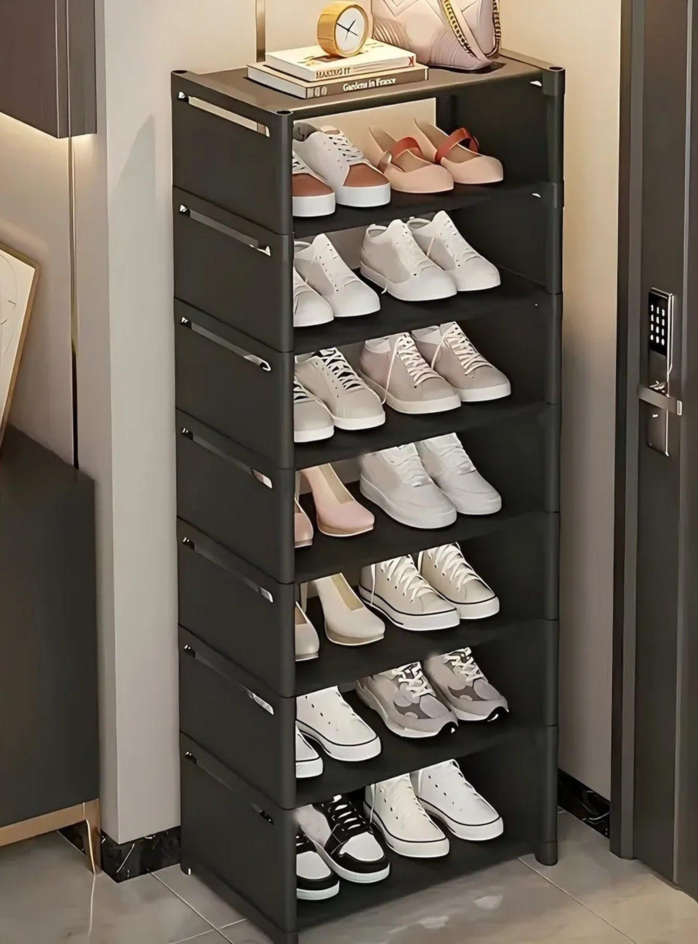 Organizador Zapatos 8 Niveles Negro 42x26x124cm-4