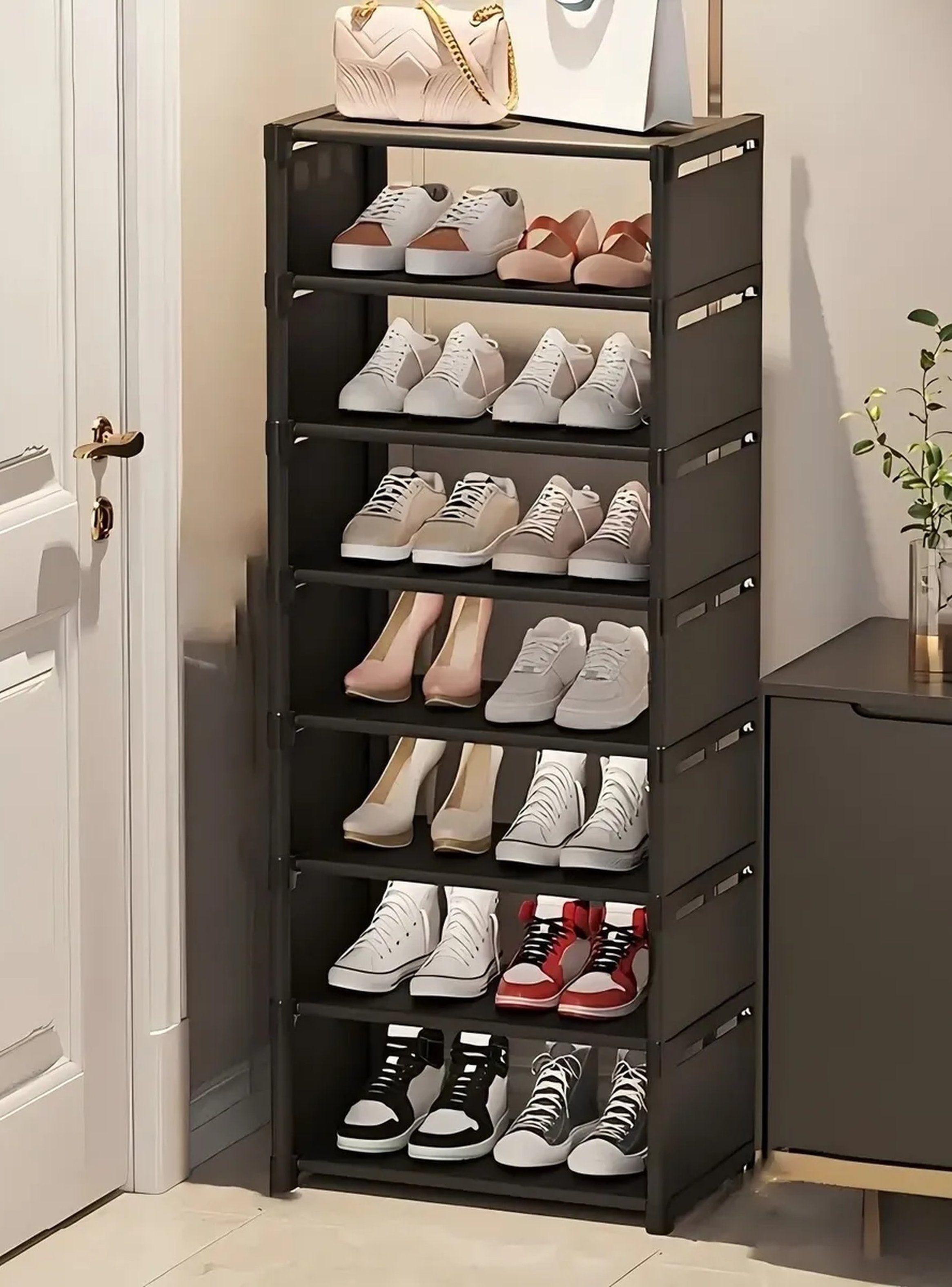 Organizador Zapatos 8 Niveles Negro 42x26x124cm-7