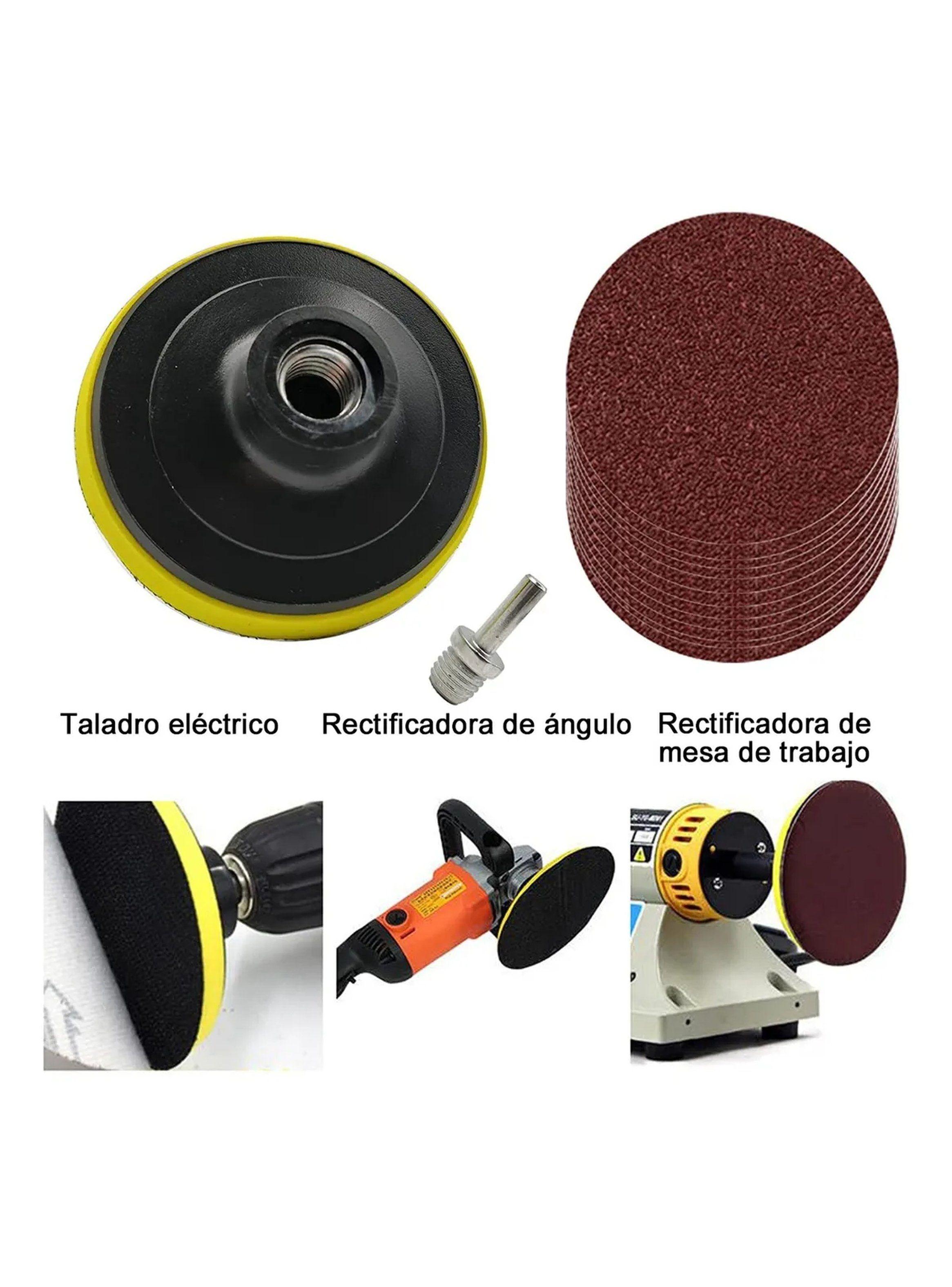 Discos de Lijado 102 Piezas Diferentes Granos con Placa de Molienda M14-5