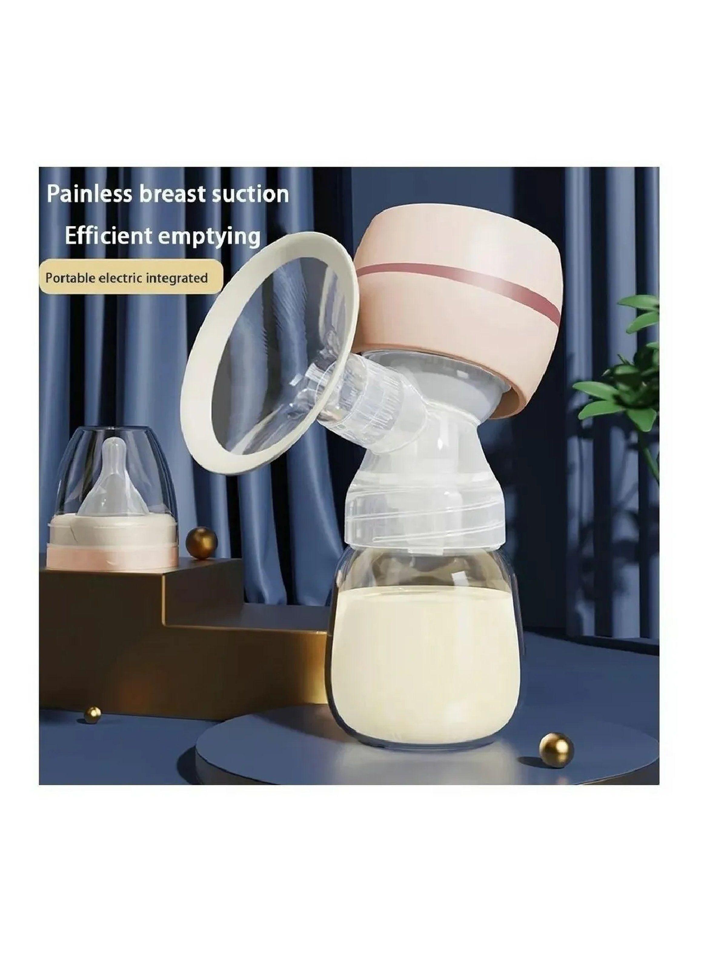 Extractor de Leche Eléctrico Portátil Ajustable 18.5cm Rosa-4