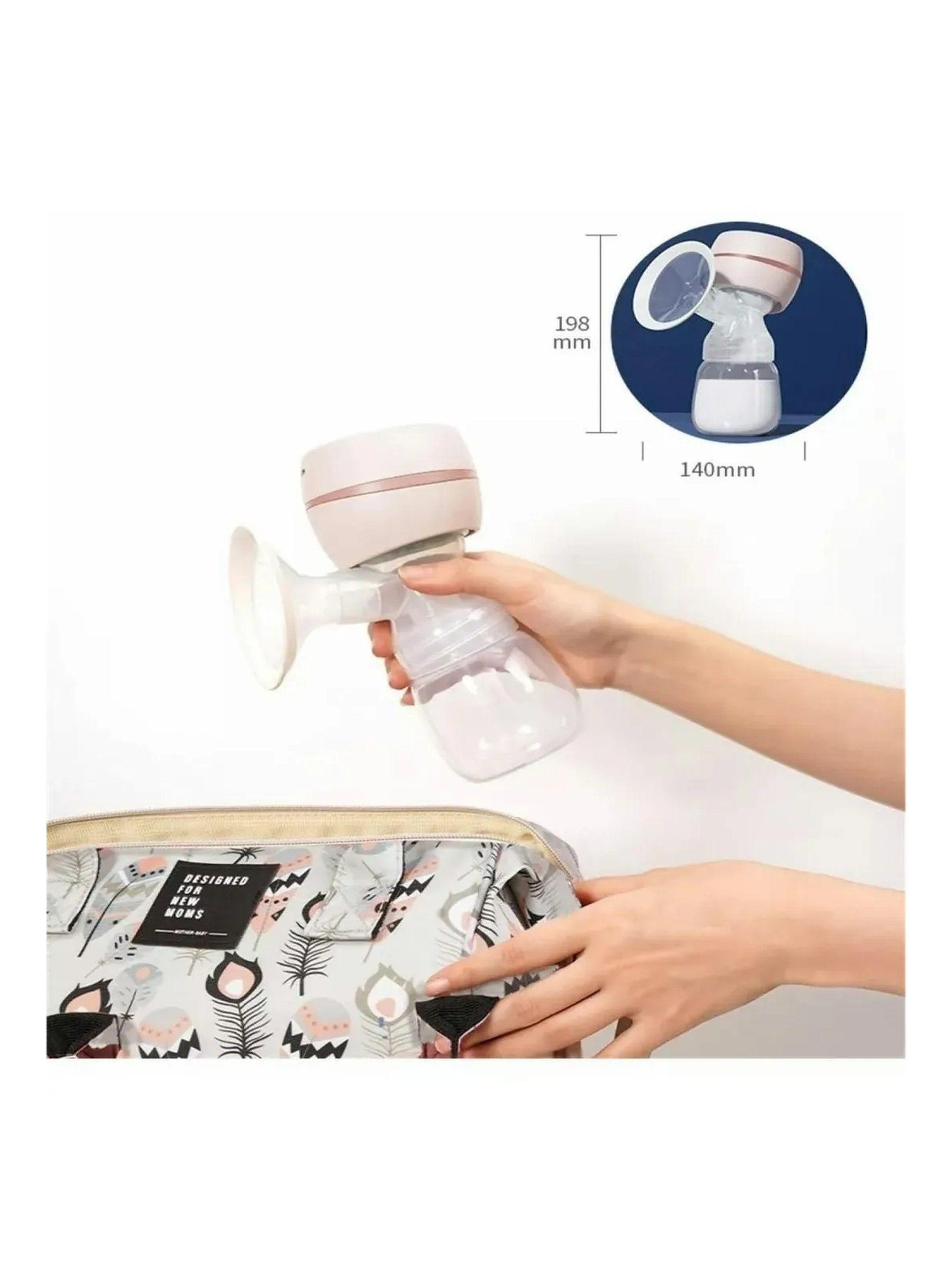 Extractor de Leche Eléctrico Portátil Ajustable 18.5cm Rosa-6