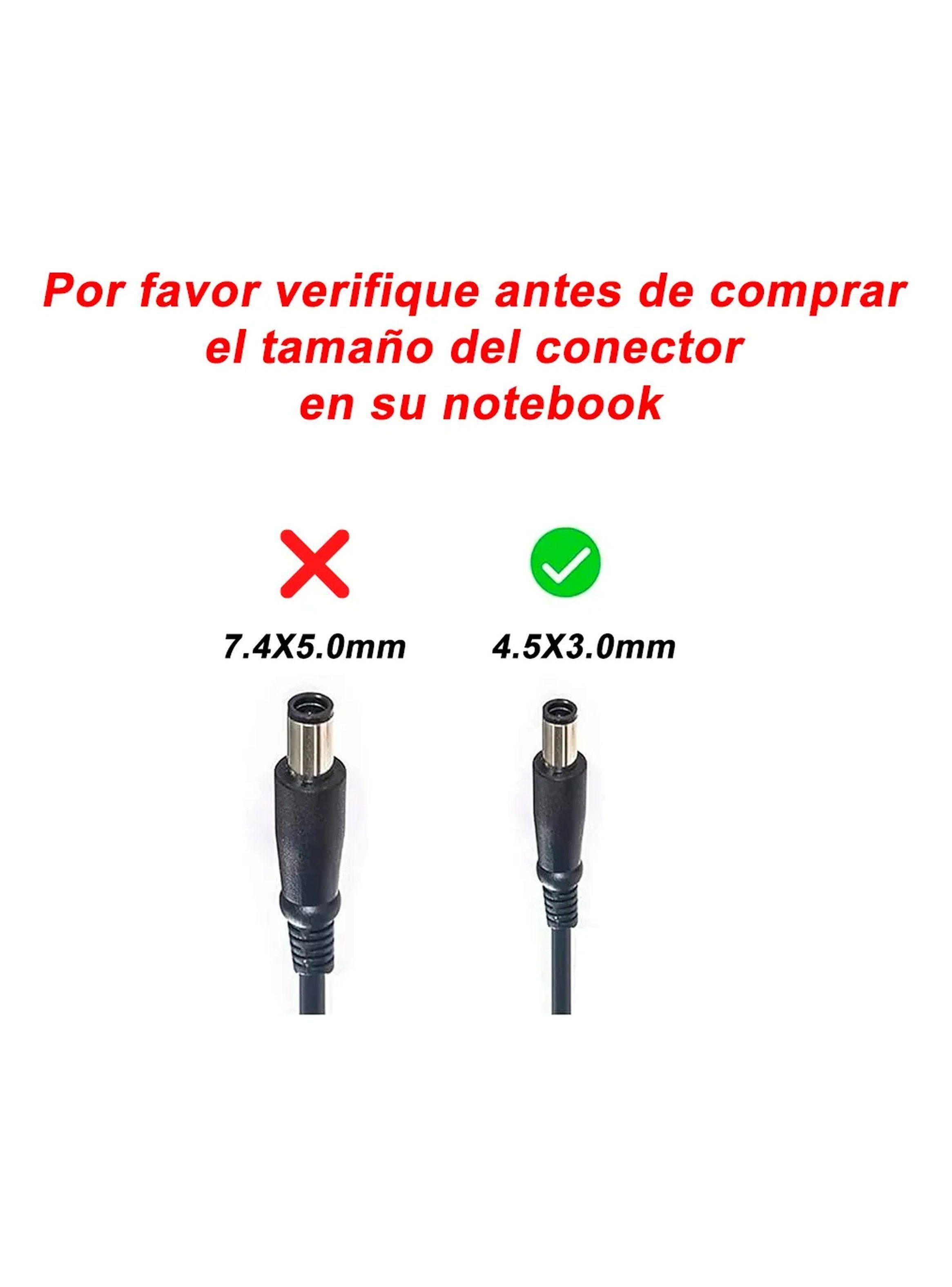 Cargador para Notebook 19.5V 3.34A 65W Conector 4.5x3.0mm-1