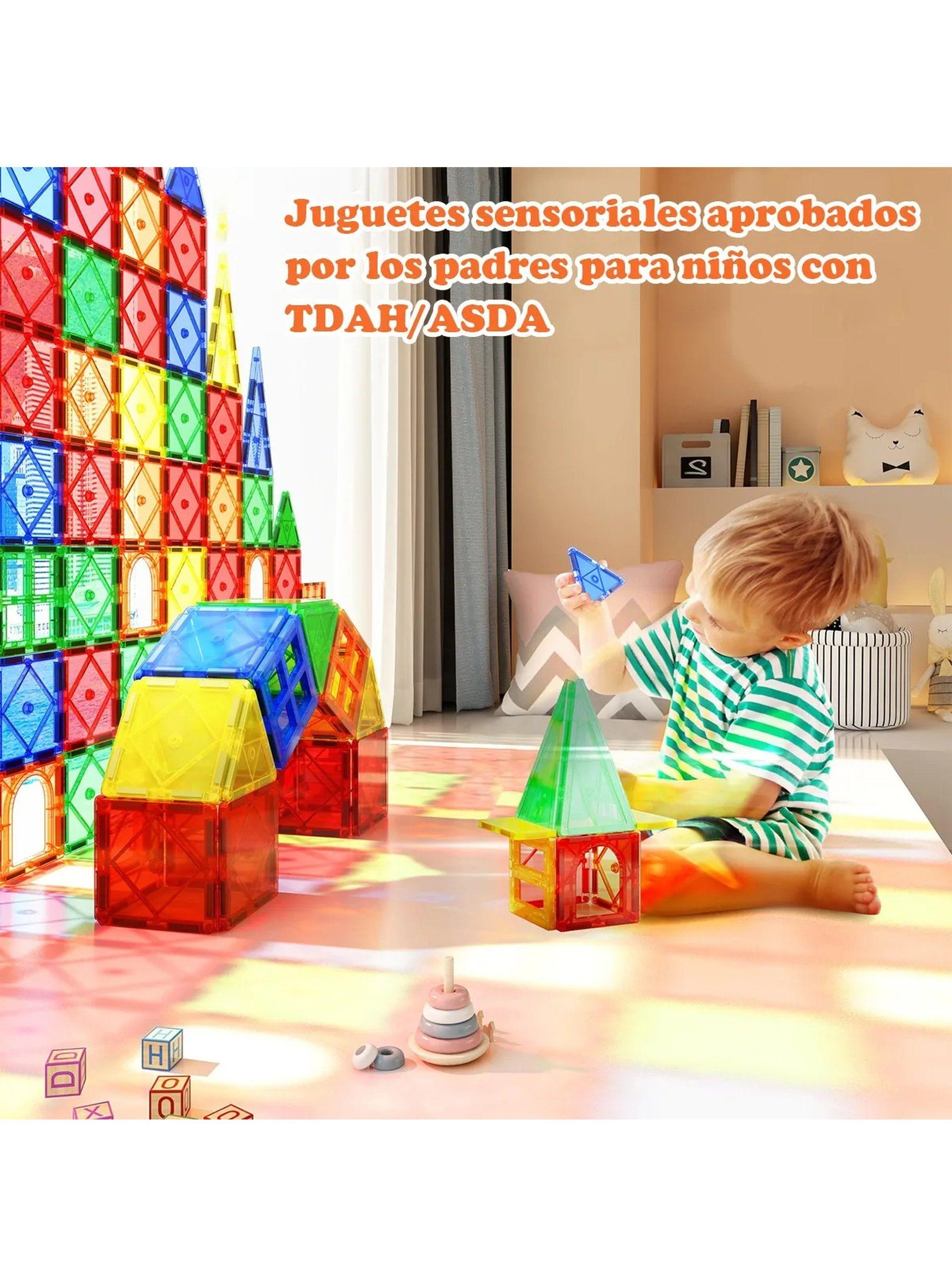 Bloques Magnéticos Educativos Multicolor Plástico ABS Imantados-1