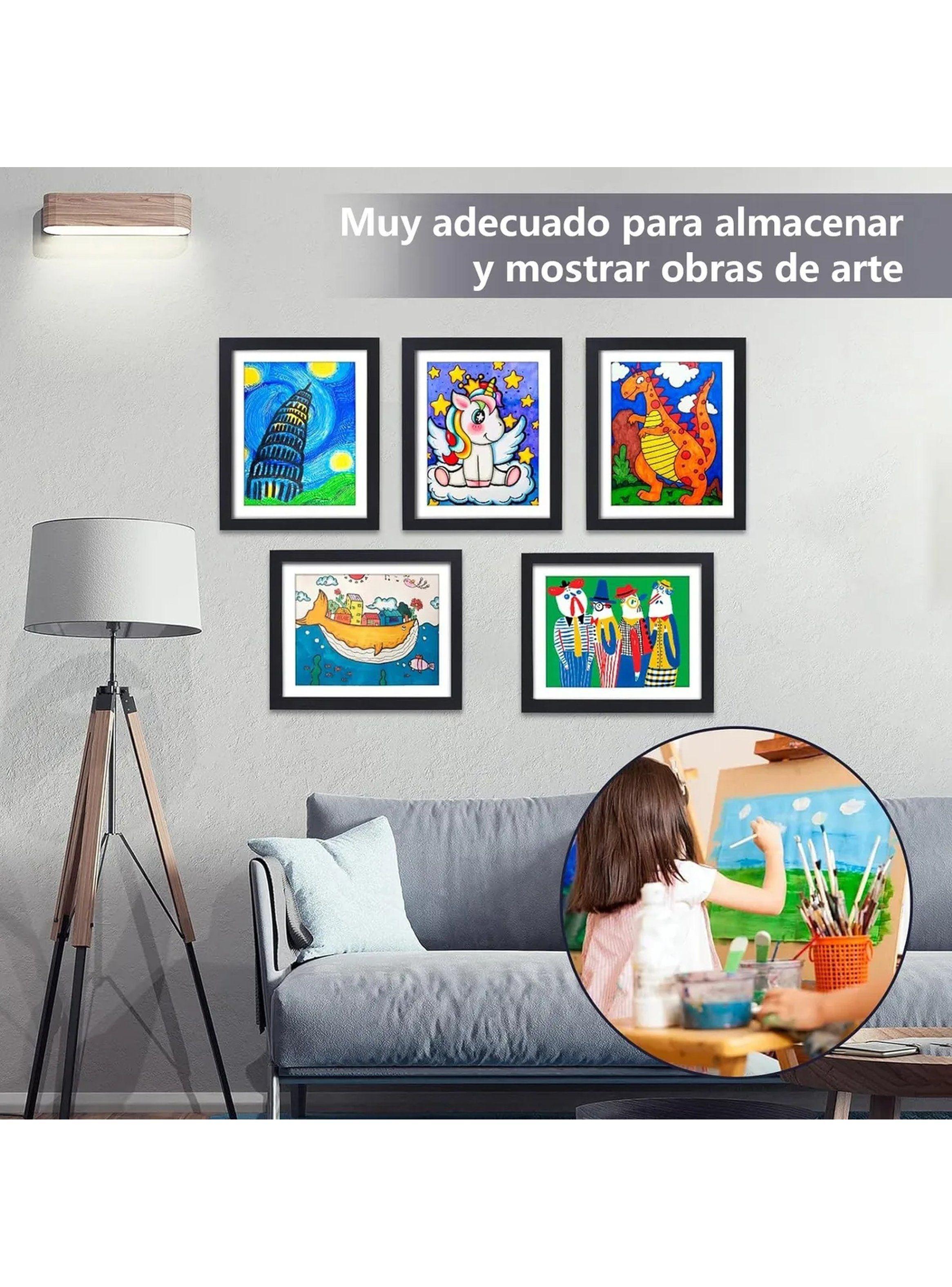 Marco de Exhibición Magnético MDF Negro Capacidad para 120 Hojas-6