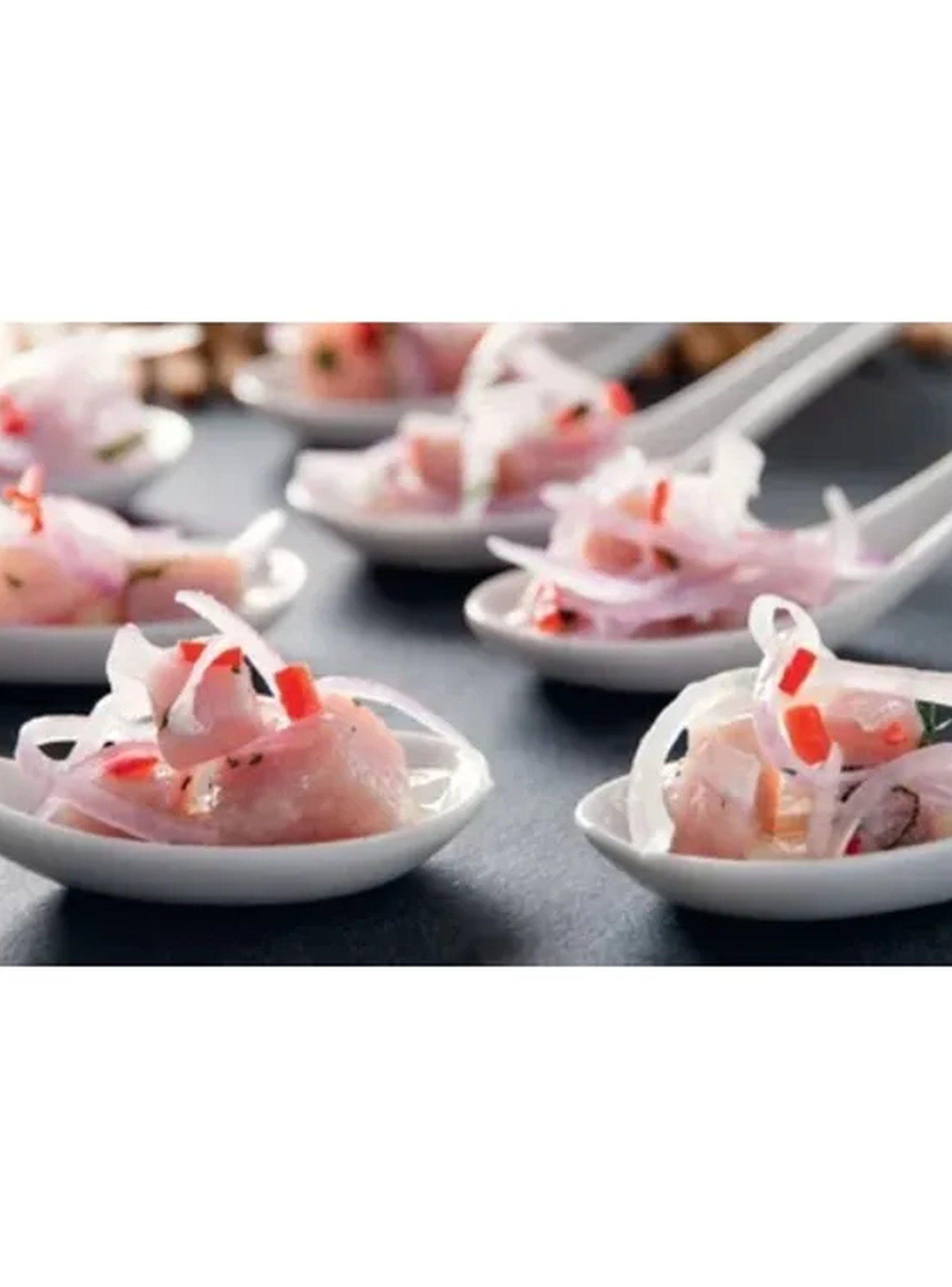 Cucharas Cerámicas Blancas Resistentes A Microondas y Lavavajillas-2