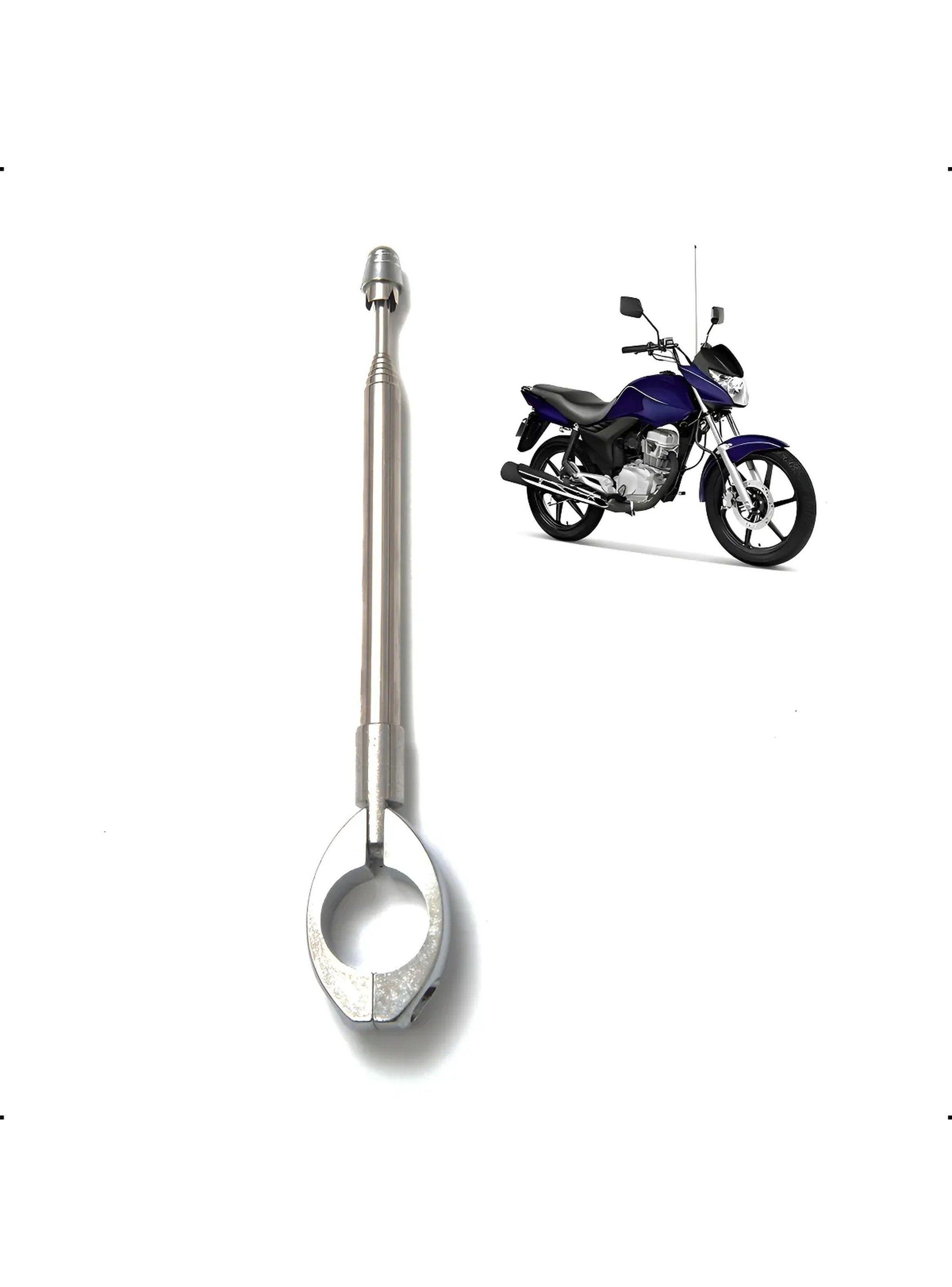 Antena Retráctil Ajustable Acero Inoxidable 65 cm Moto-0
