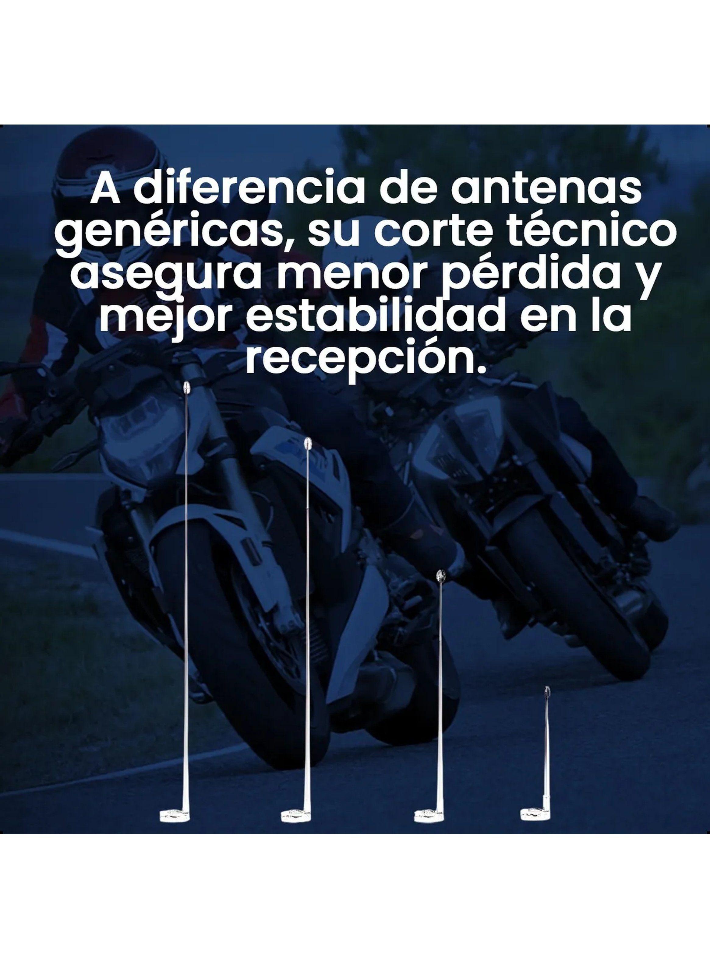 Antena Retráctil Ajustable Acero Inoxidable 65 cm Moto-7