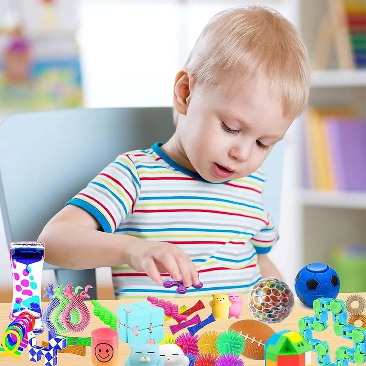 Set de Juguetes Sensoriales Antiestrés 55 Piezas Para Niños y Adultos-5