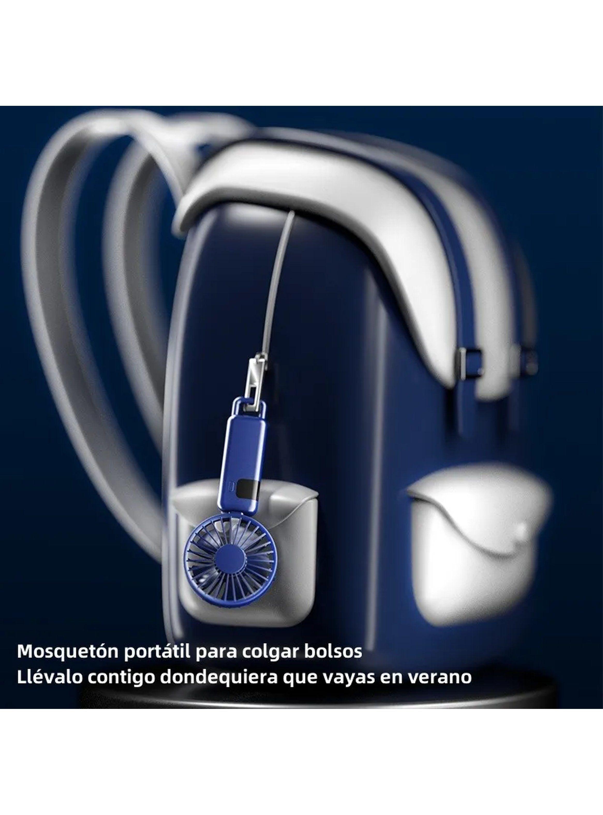 Ventilador Mini Portátil Recargable Pantalla LED Verano-9