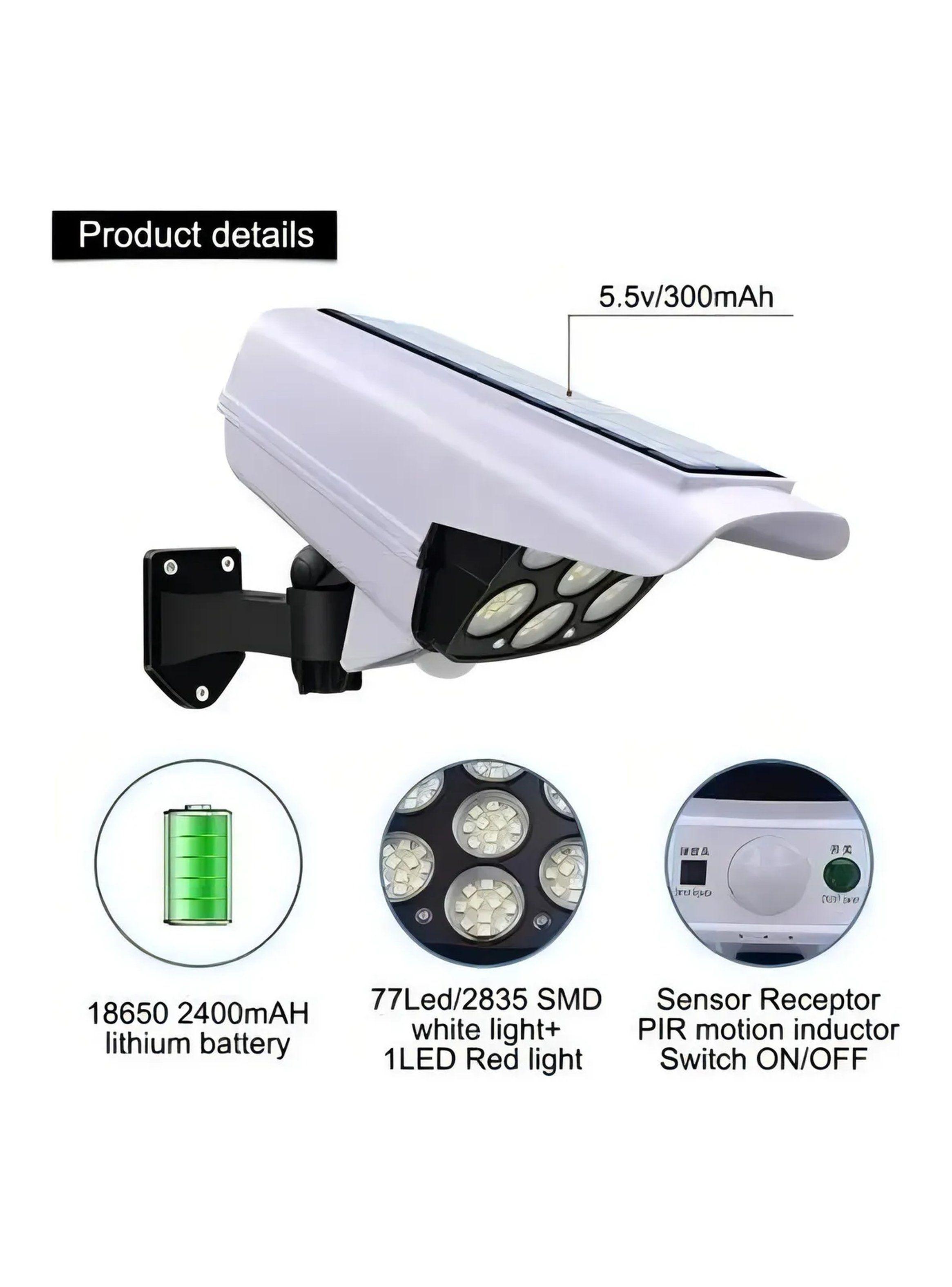 Luz Solar LED Exterior con Sensor de Movimiento y Control Remoto-7