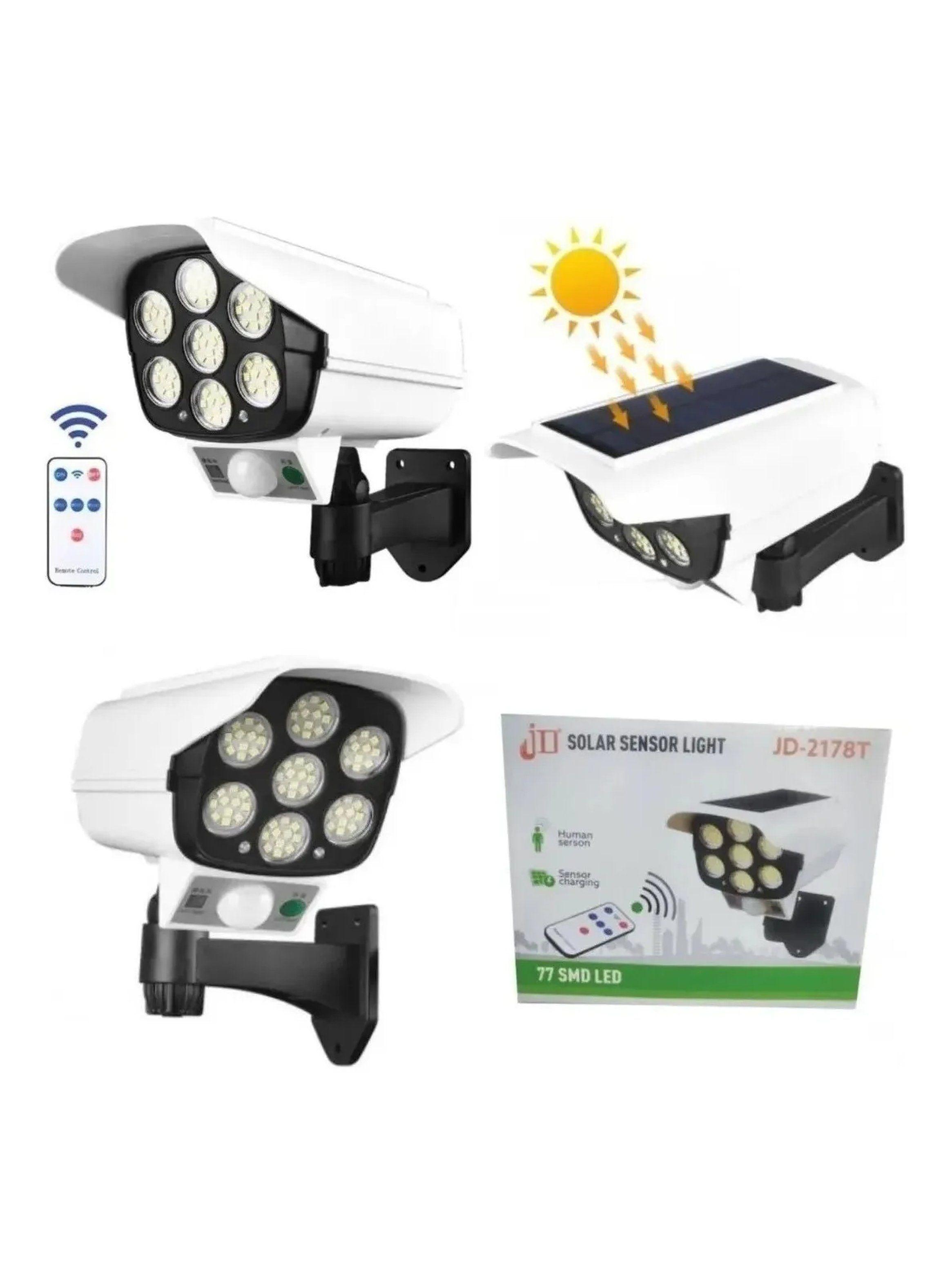 Luz Solar LED Exterior con Sensor de Movimiento y Control Remoto-9