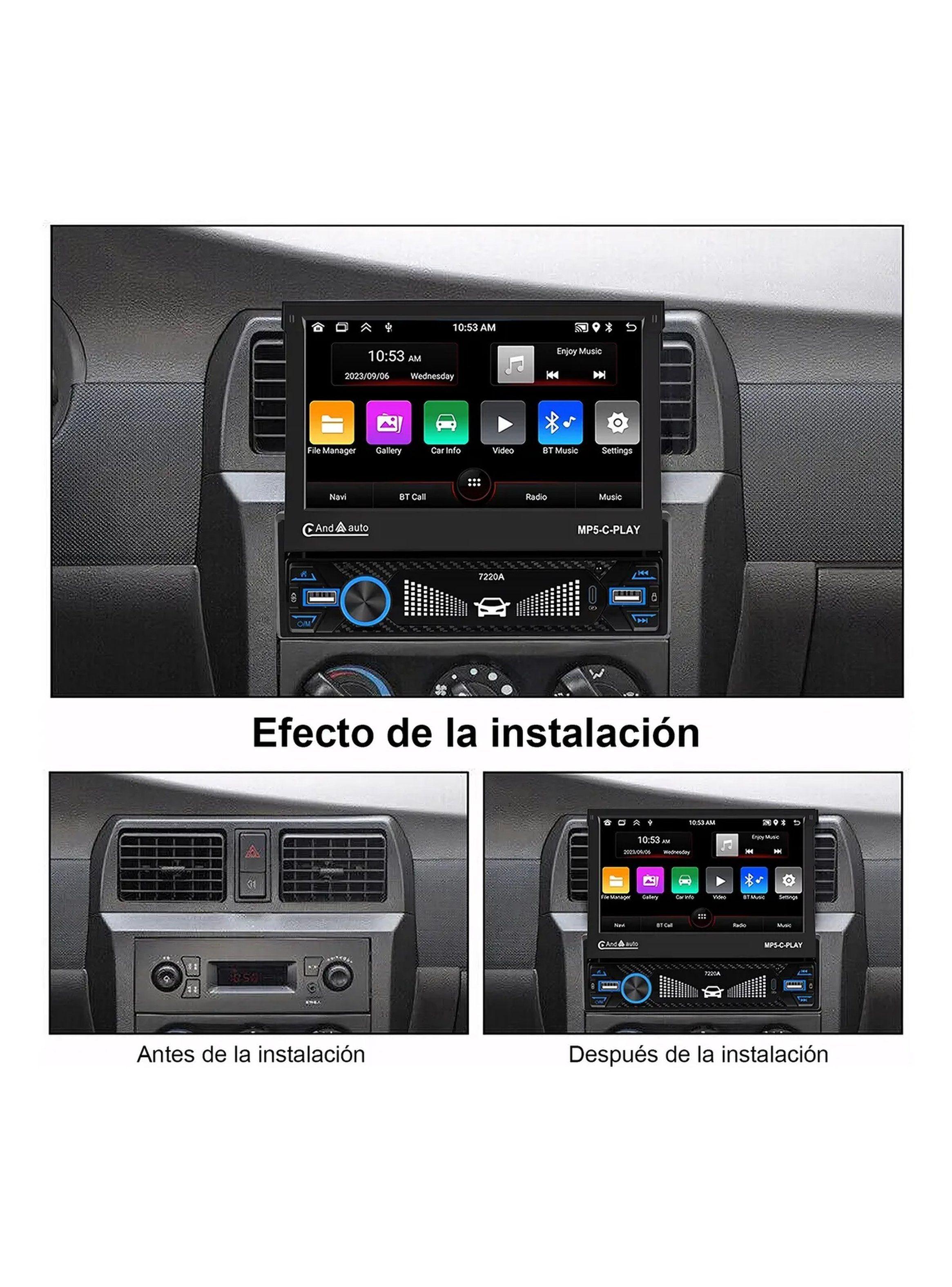 Estéreo para Automóvil CarPlay Android Auto Pantalla 7 Pulgadas Desplegable-2