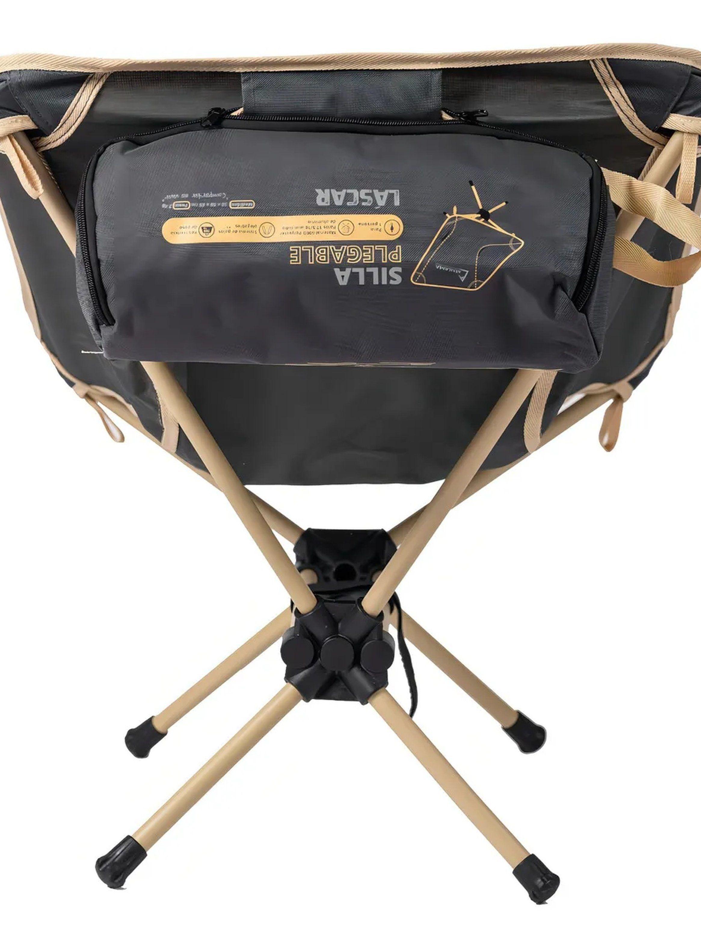 Silla Plegable Ultraligera Portátil Aluminio Camping-3