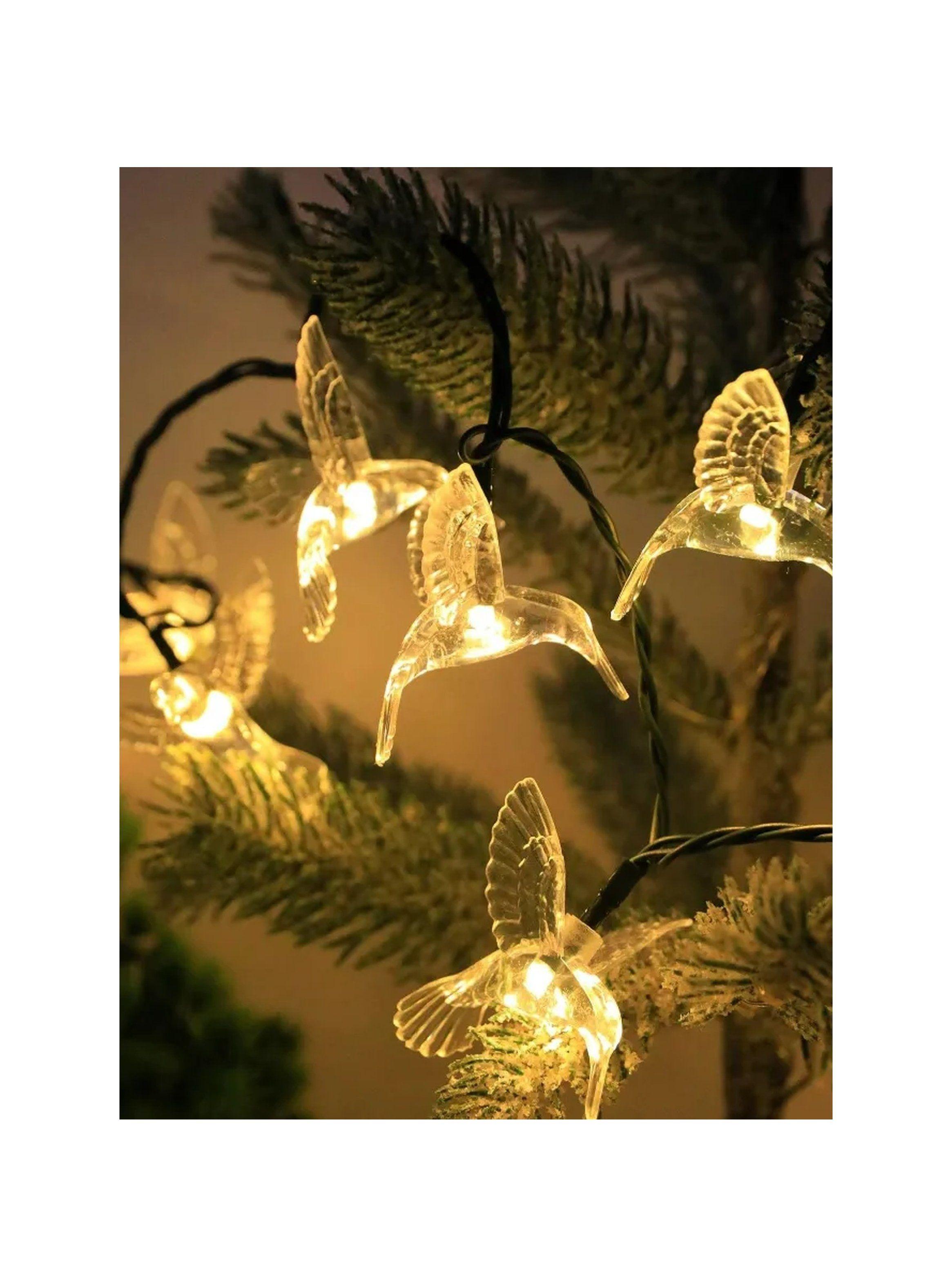 Cadena de Luces LED Solar Hummingbird Exterior Impermeable -2