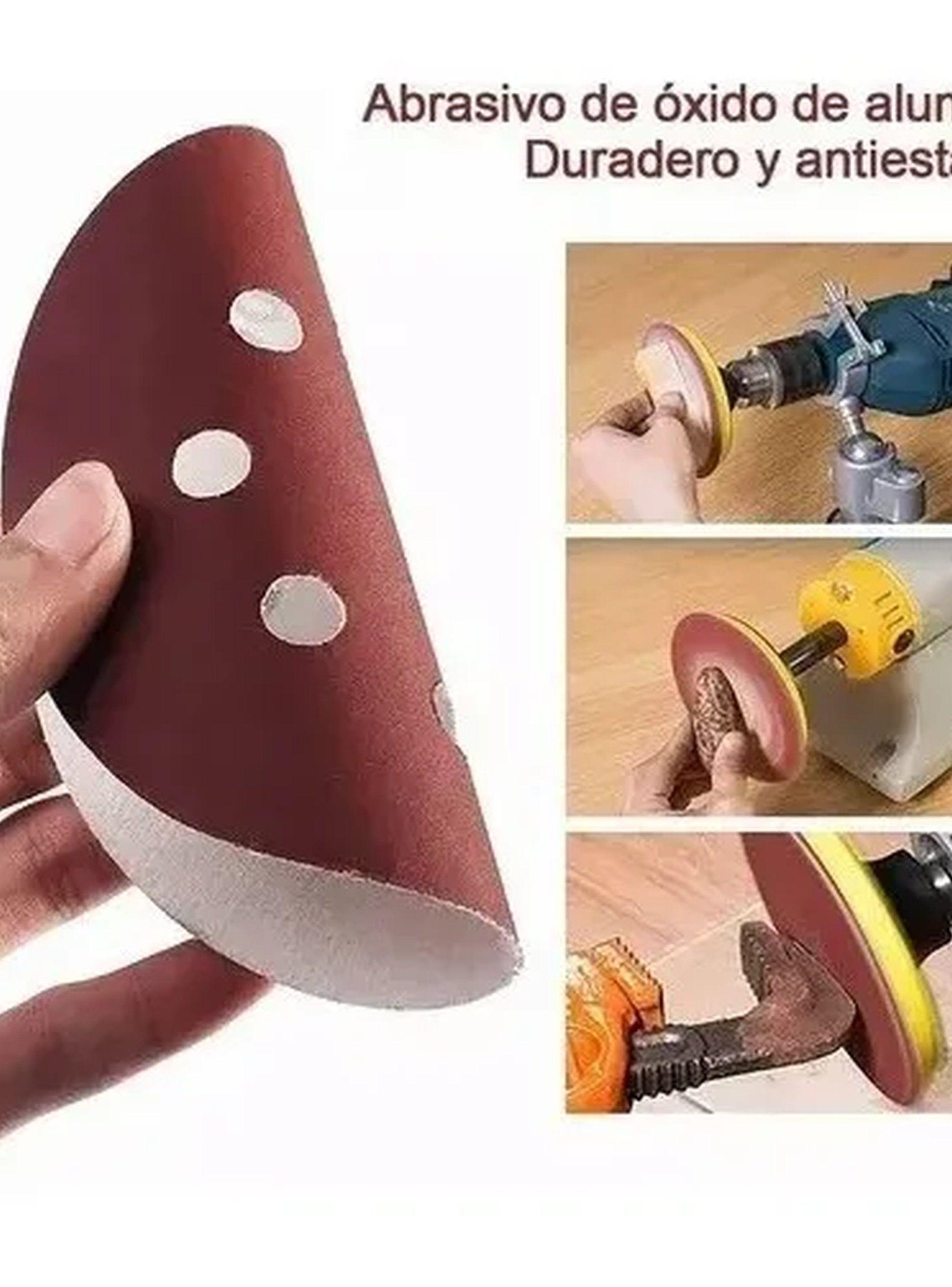 Discos de Lija Abrasivos 6 Agujeros 125mm Papel 80 Grit-3
