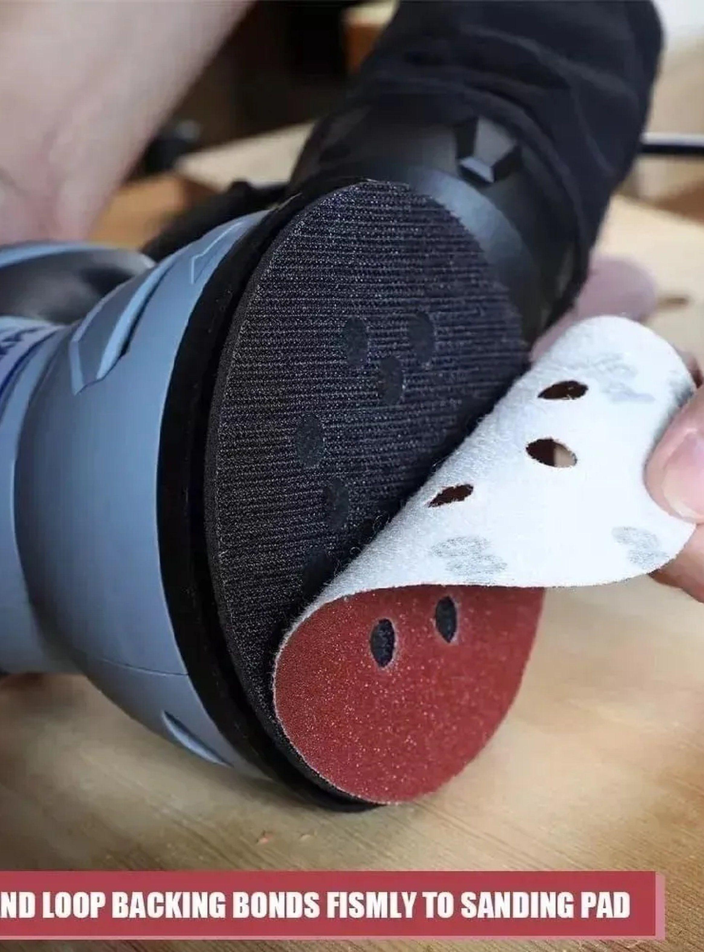 Discos de Lija Abrasivos 6 Agujeros 125mm Papel 80 Grit-4