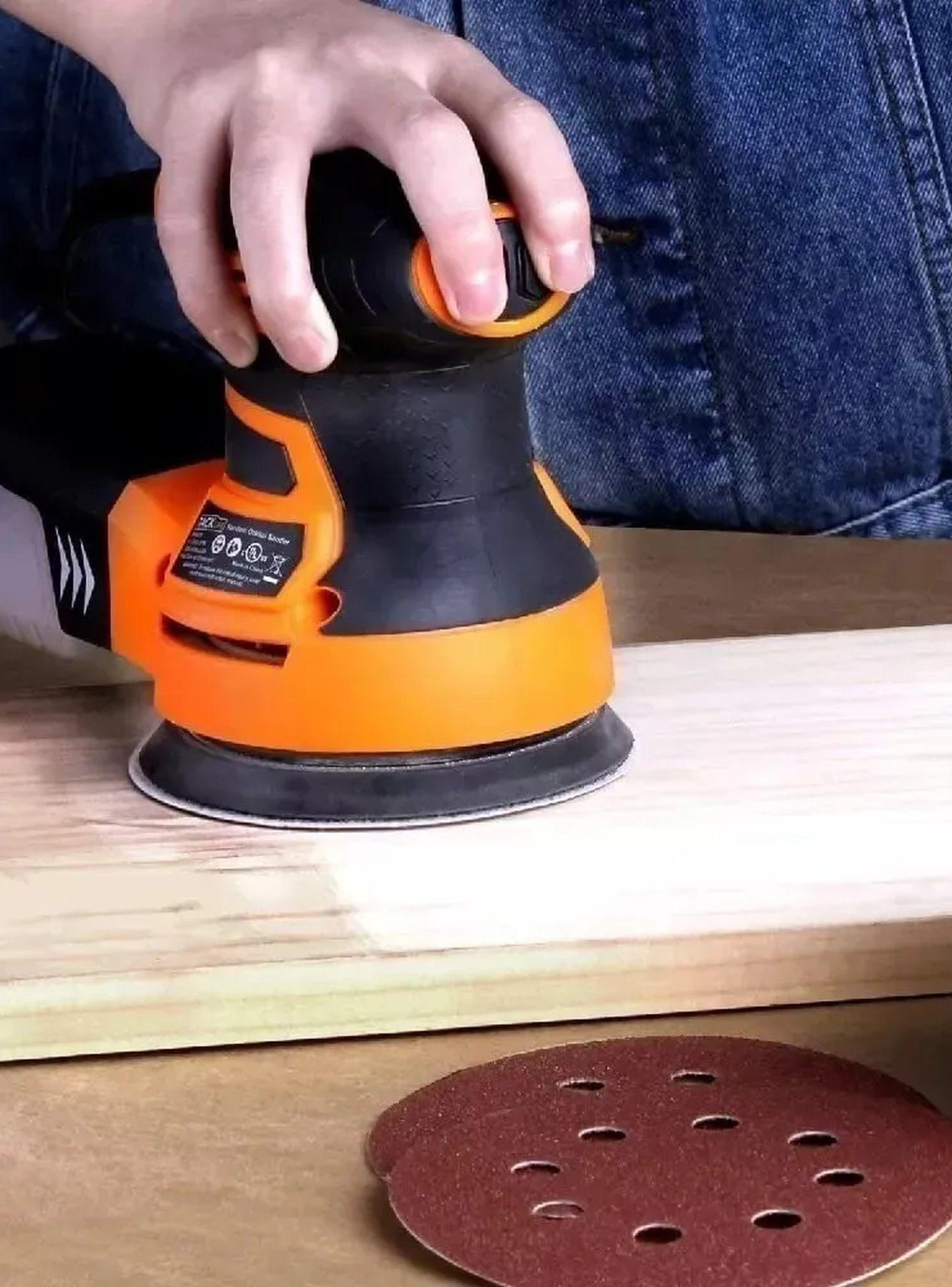 Discos de Lija Abrasivos 6 Agujeros 125mm Papel 80 Grit-8