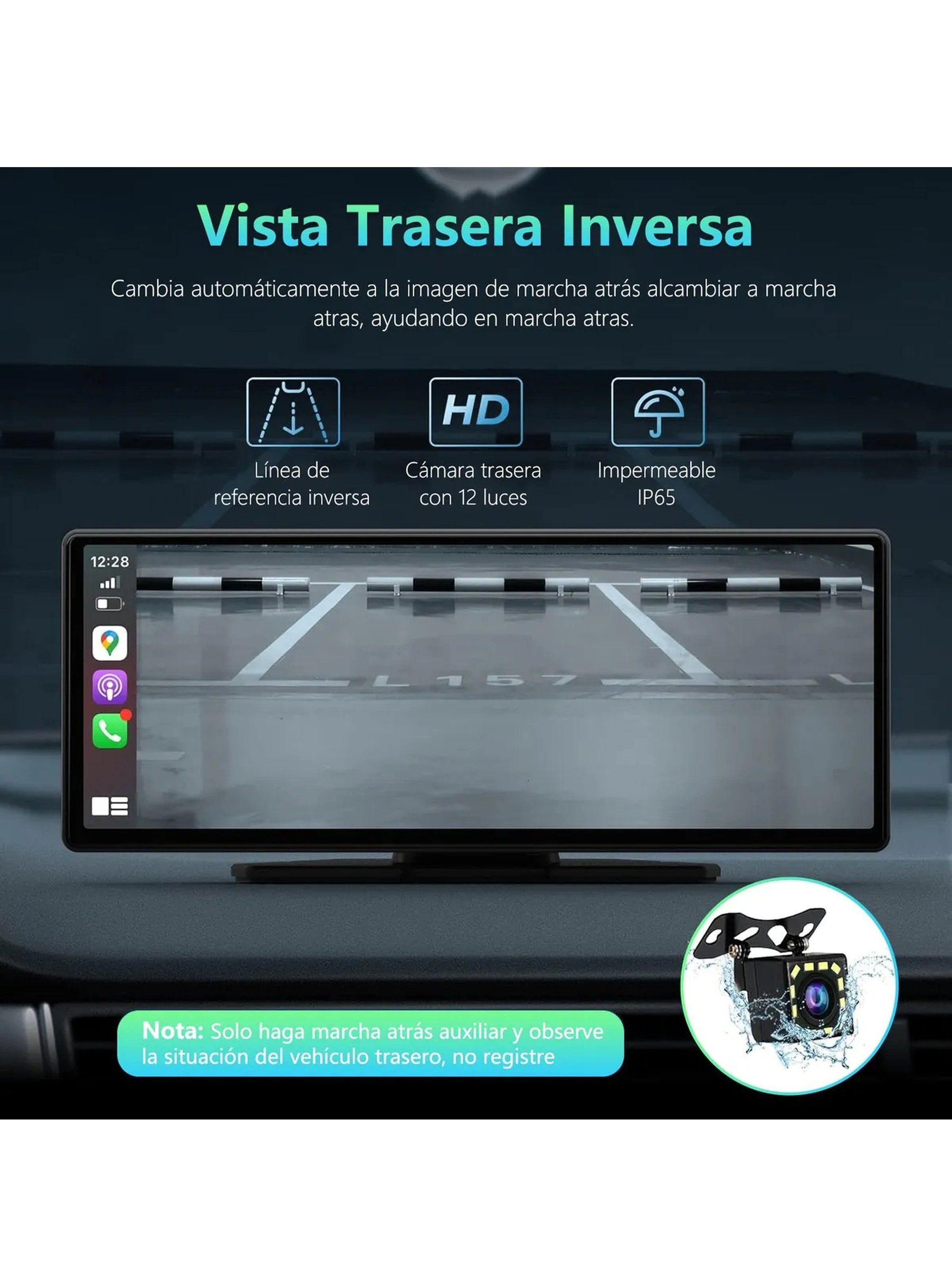 Pantalla GPS para Auto CarPlay y Android Auto 10” Control de Voz-3