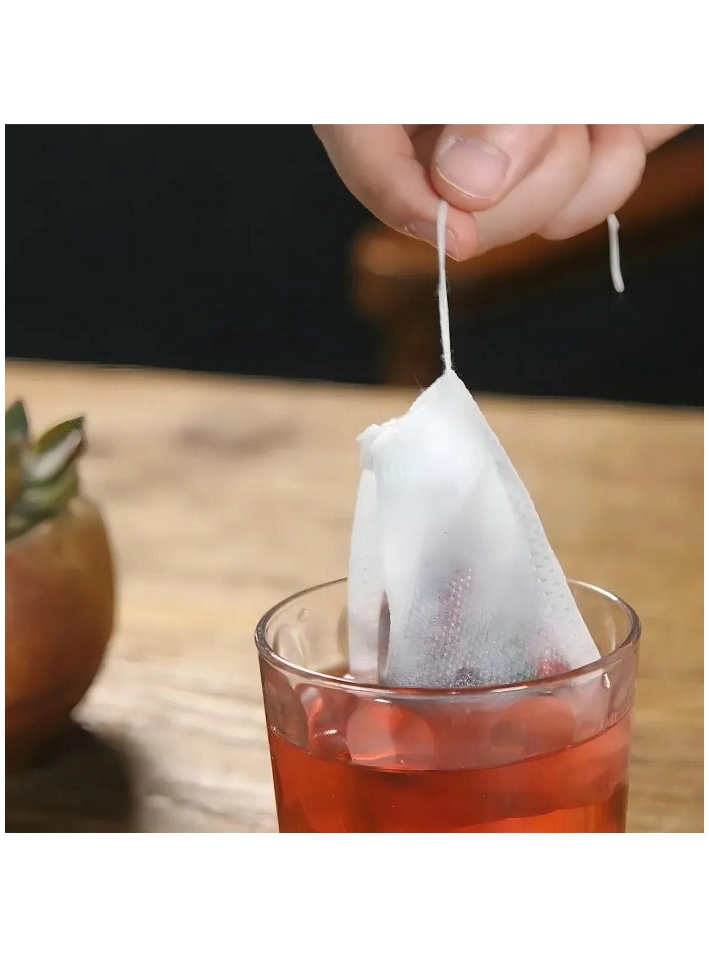 Bolsa de Té Reutilizable Tela Fina con Cordón-2