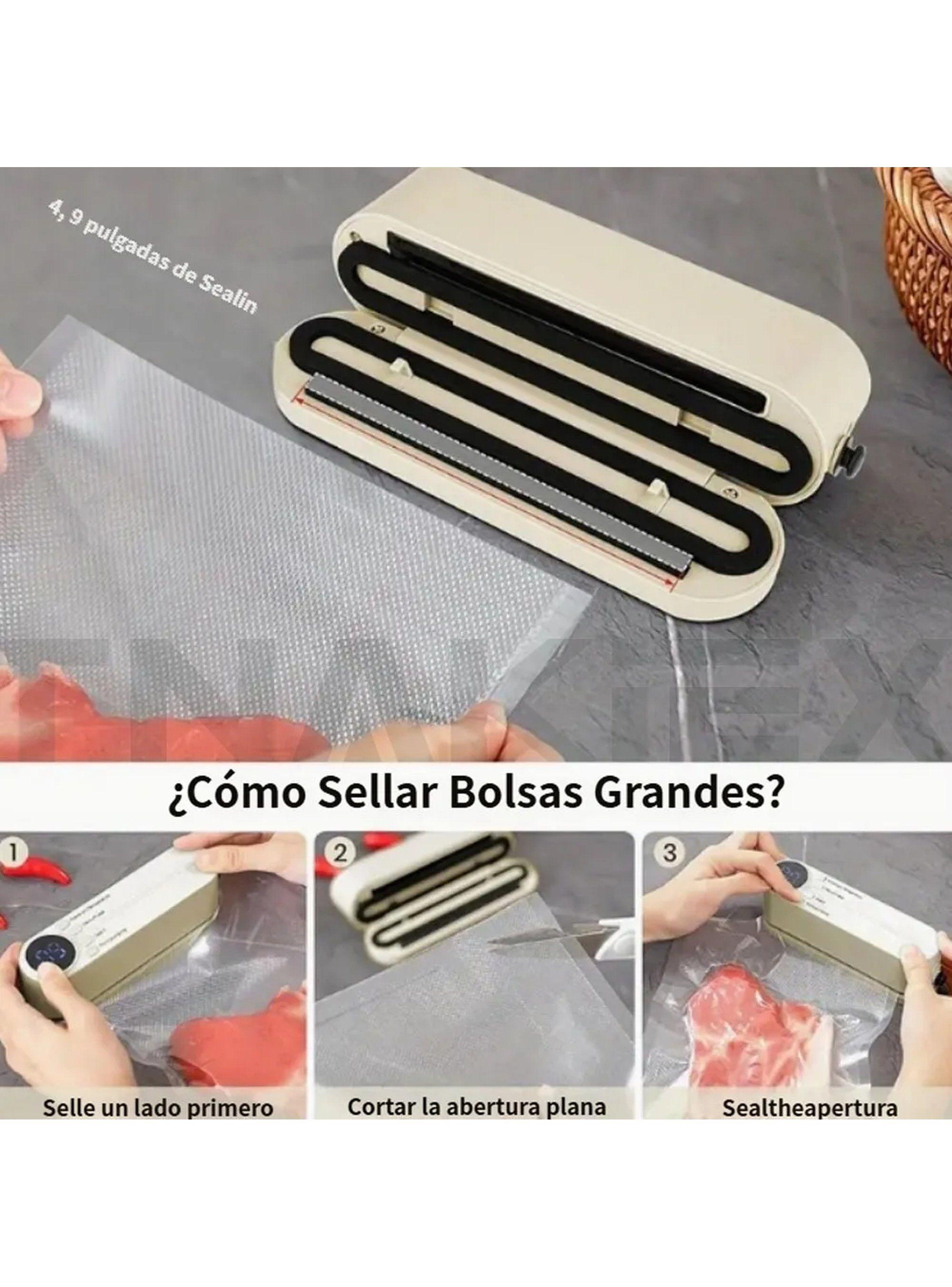 Sellador Al Vacío Multifuncional Portátil USB Alimentos y Bolsas | 3 Conectores-5