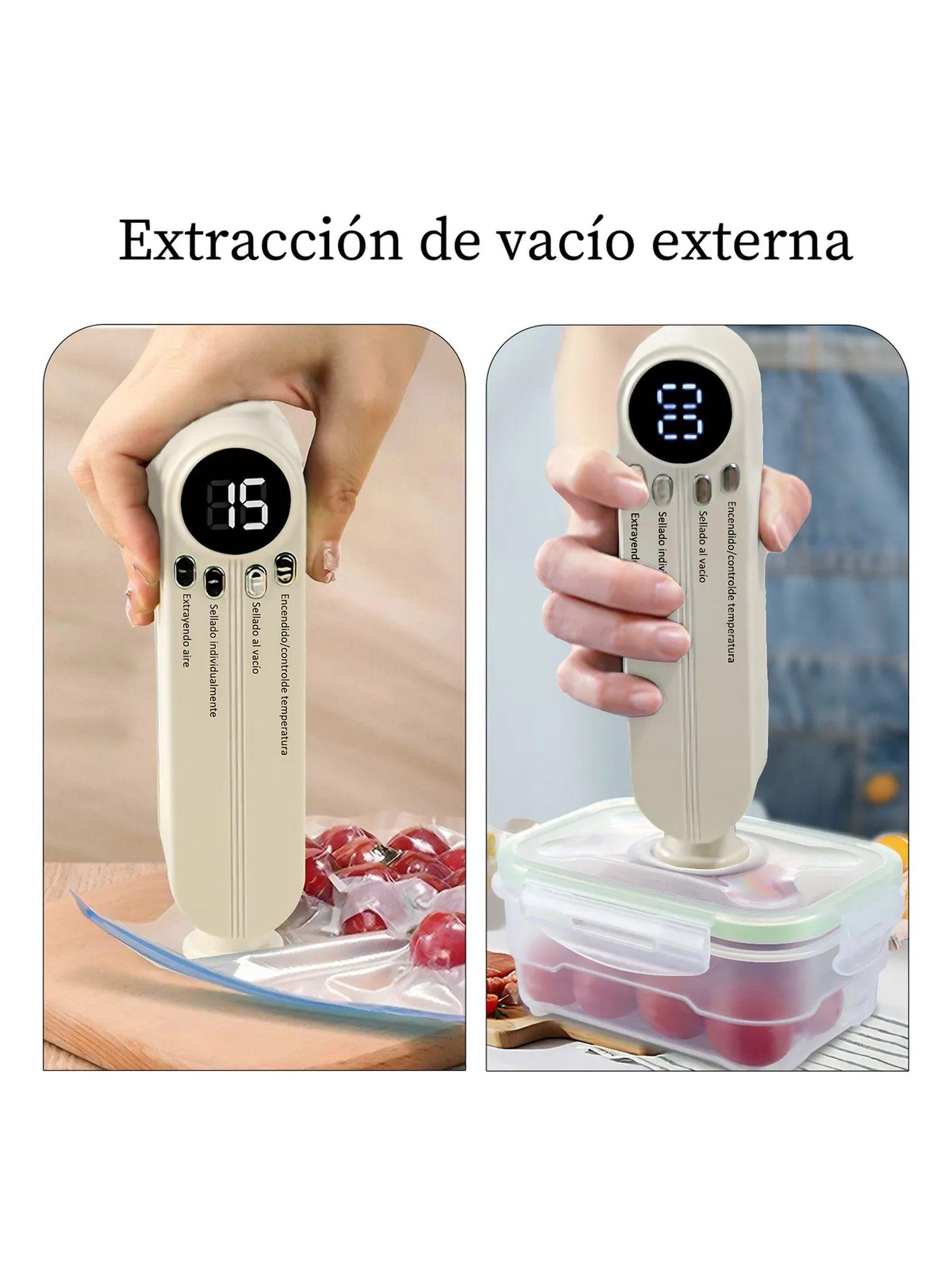 Sellador Al Vacío Multifuncional Portátil USB Alimentos y Bolsas | 3 Conectores-6