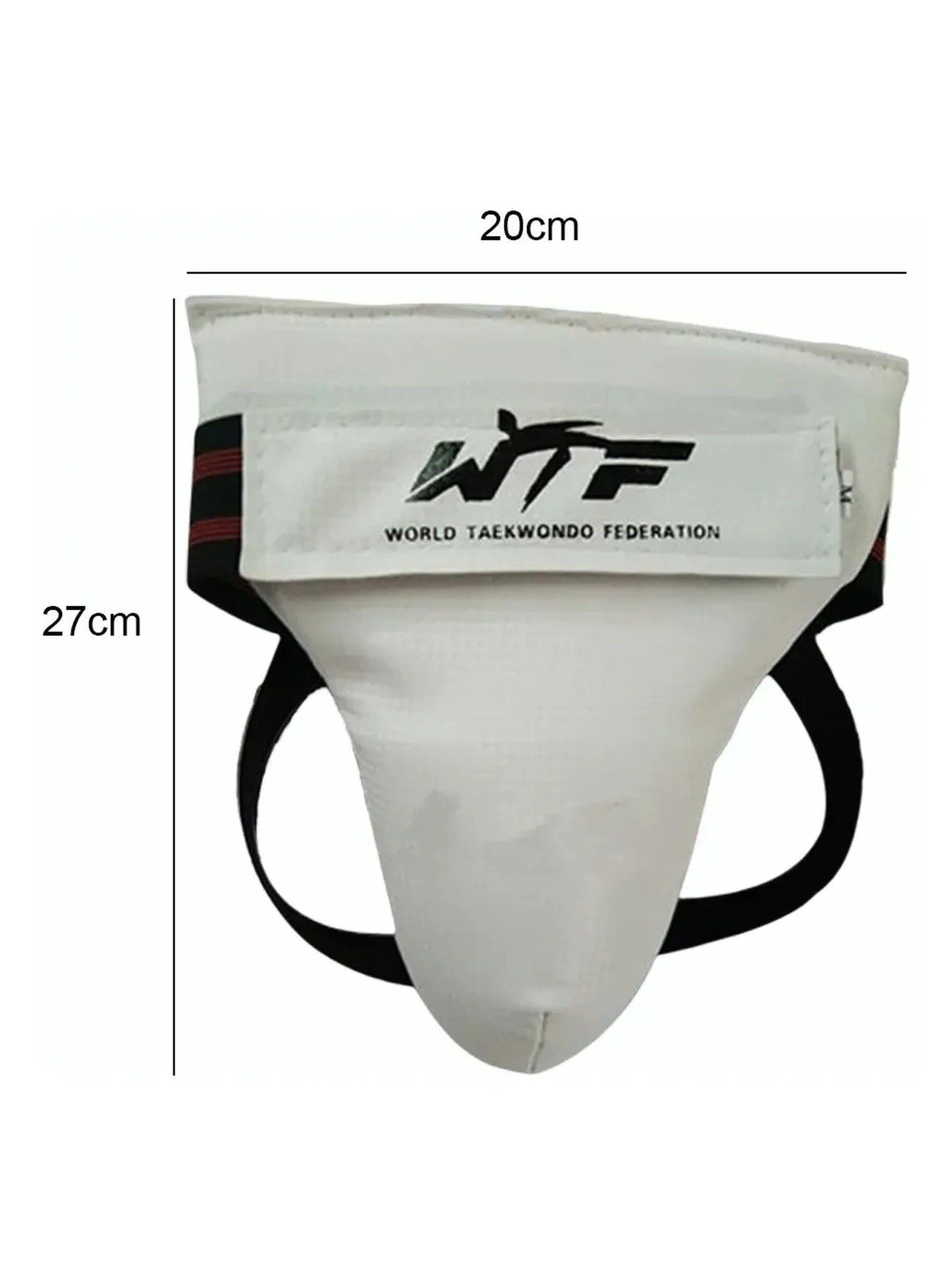 Protector Deportivo Taekwondo Unisex Ajustable Blanca-1