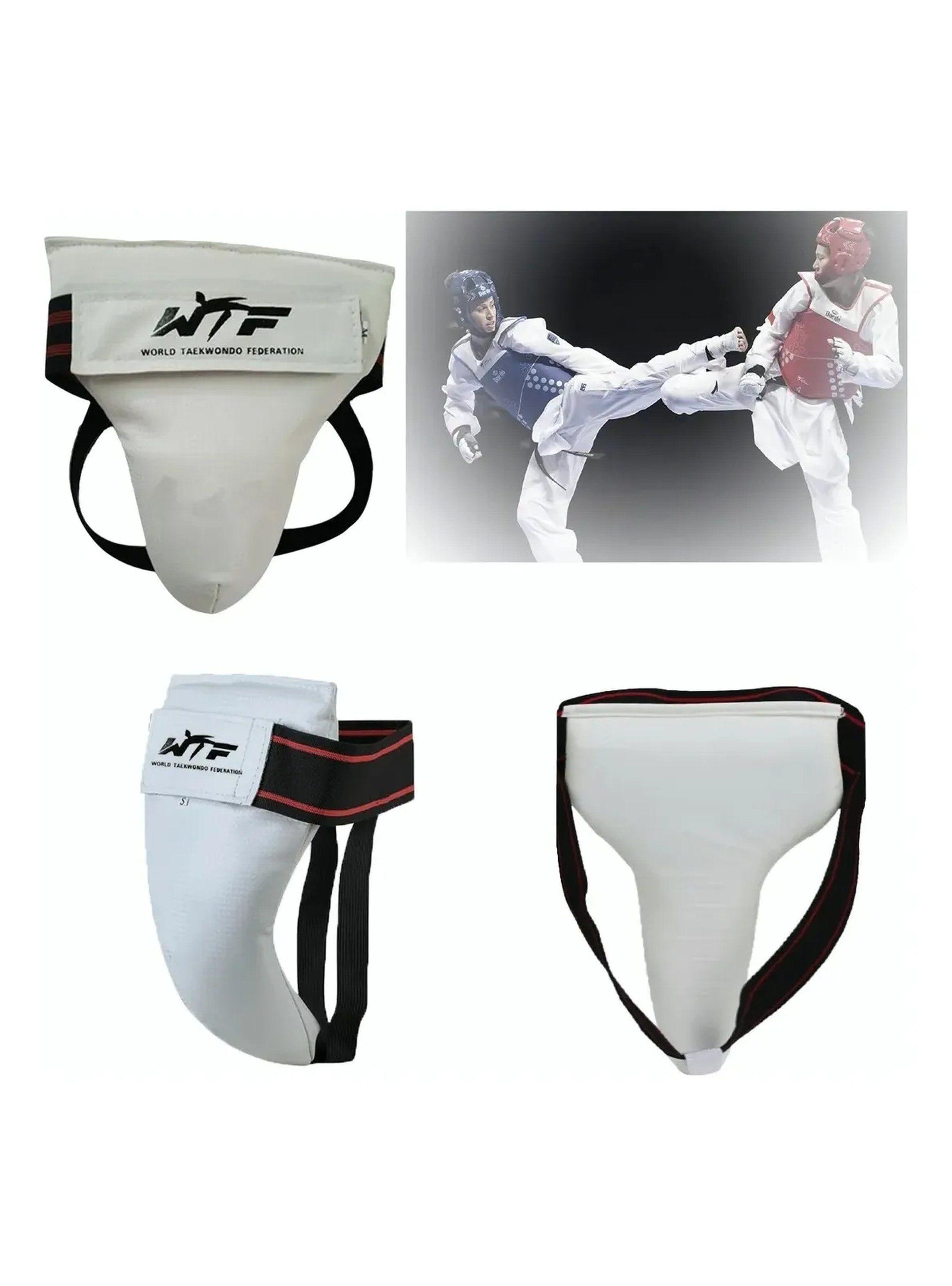 Protector Deportivo Taekwondo Unisex Ajustable Blanca-2