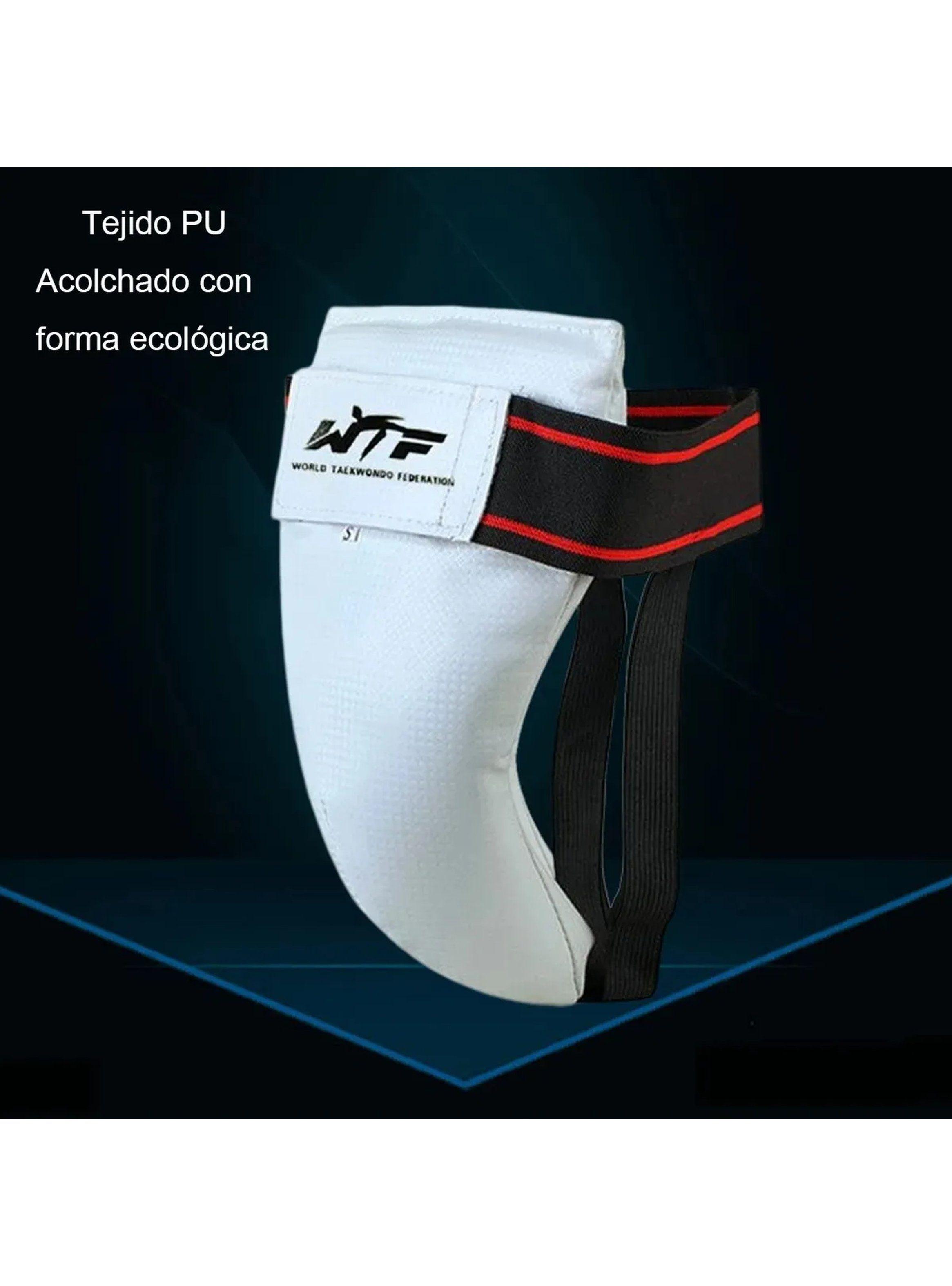Protector Deportivo Taekwondo Unisex Ajustable Blanca-4