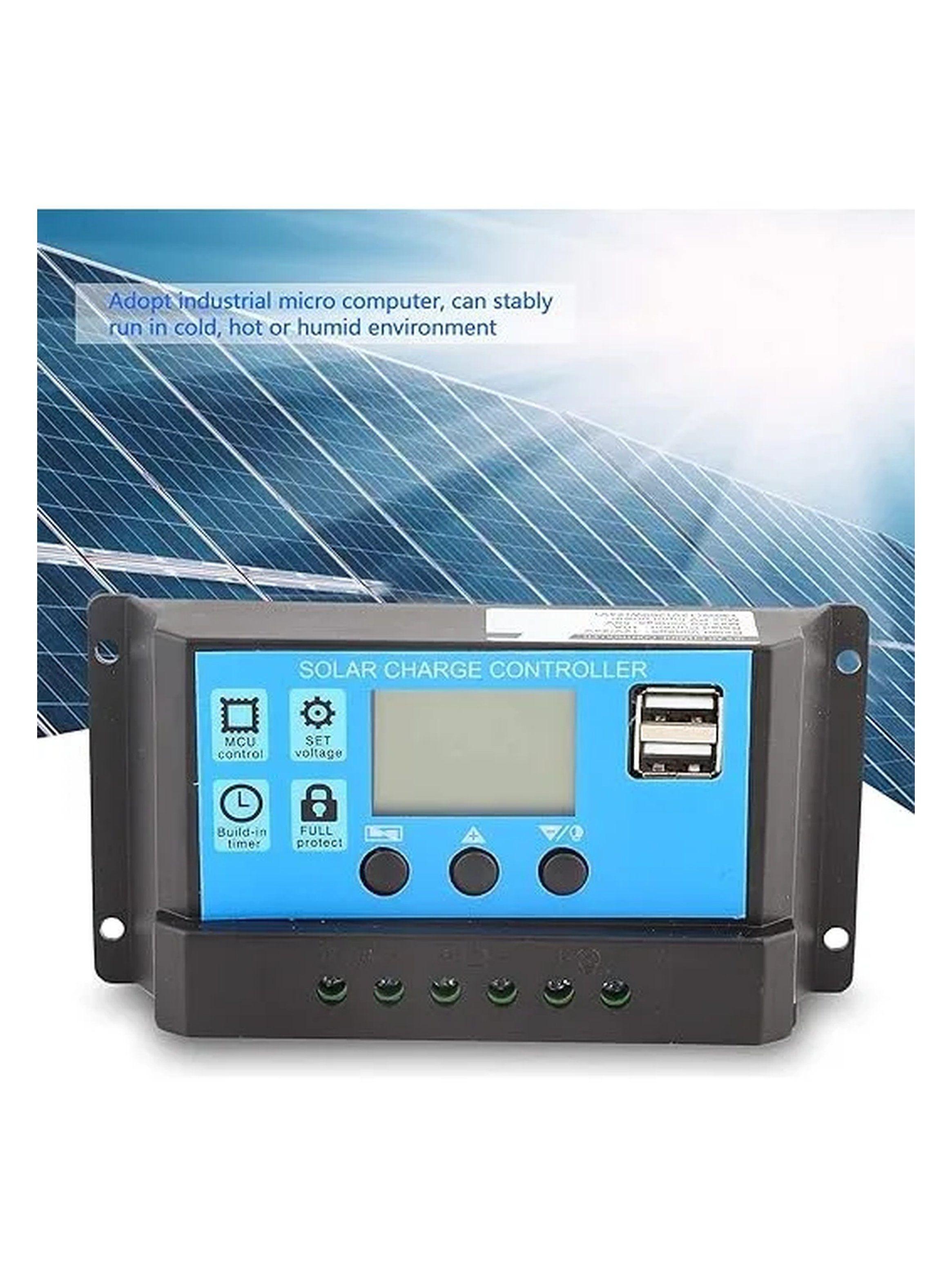 Controlador de Carga Solar LED USB Panel 12V/24V 30A-5