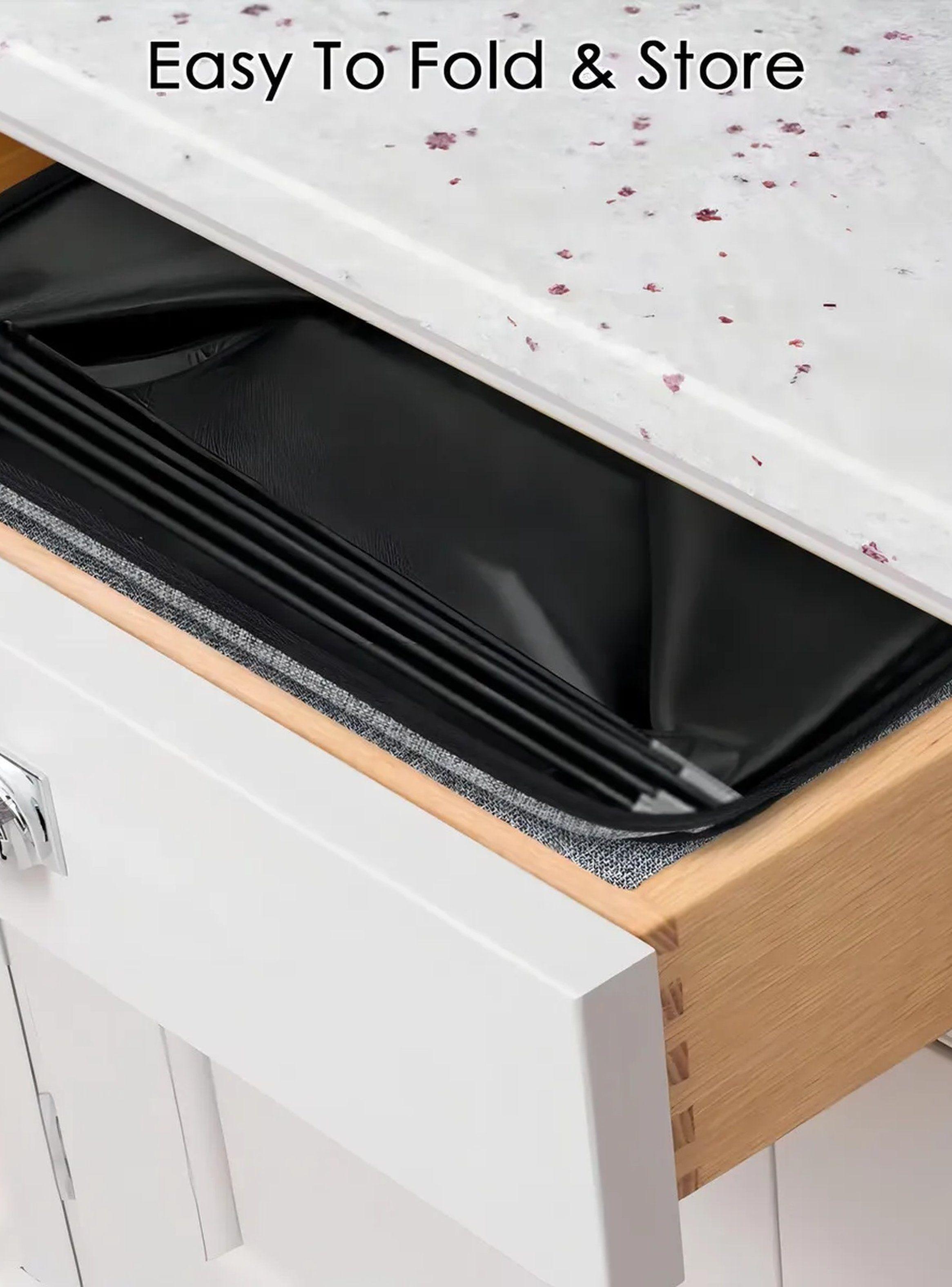 Canasta de Ropa 80LB Tela Gris Asas Resistentes Plegable-4