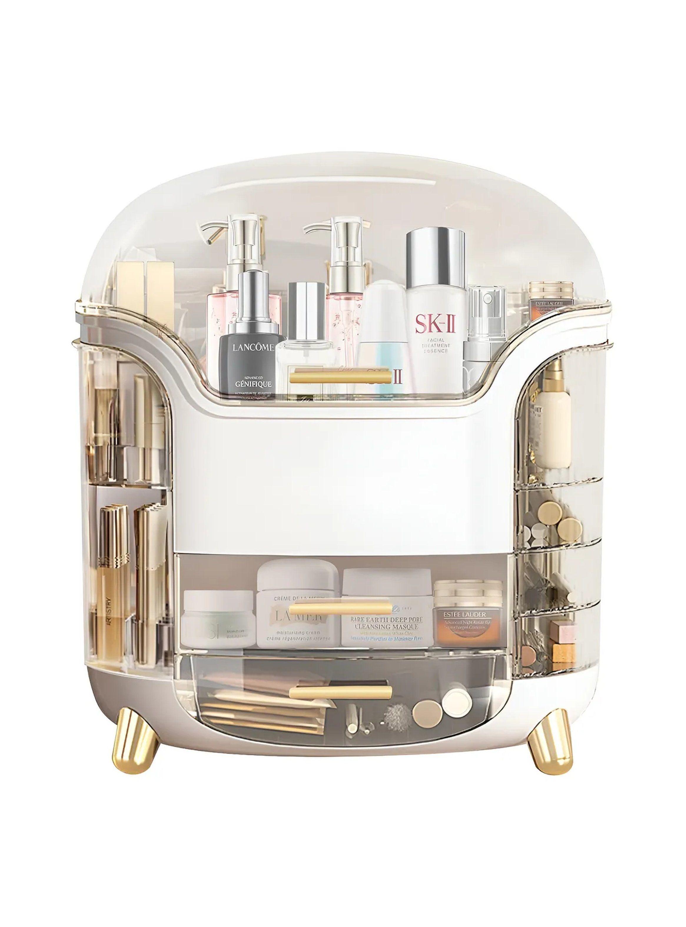 Organizador de Maquillaje Transparente Giro 90° con Compartimentos-7