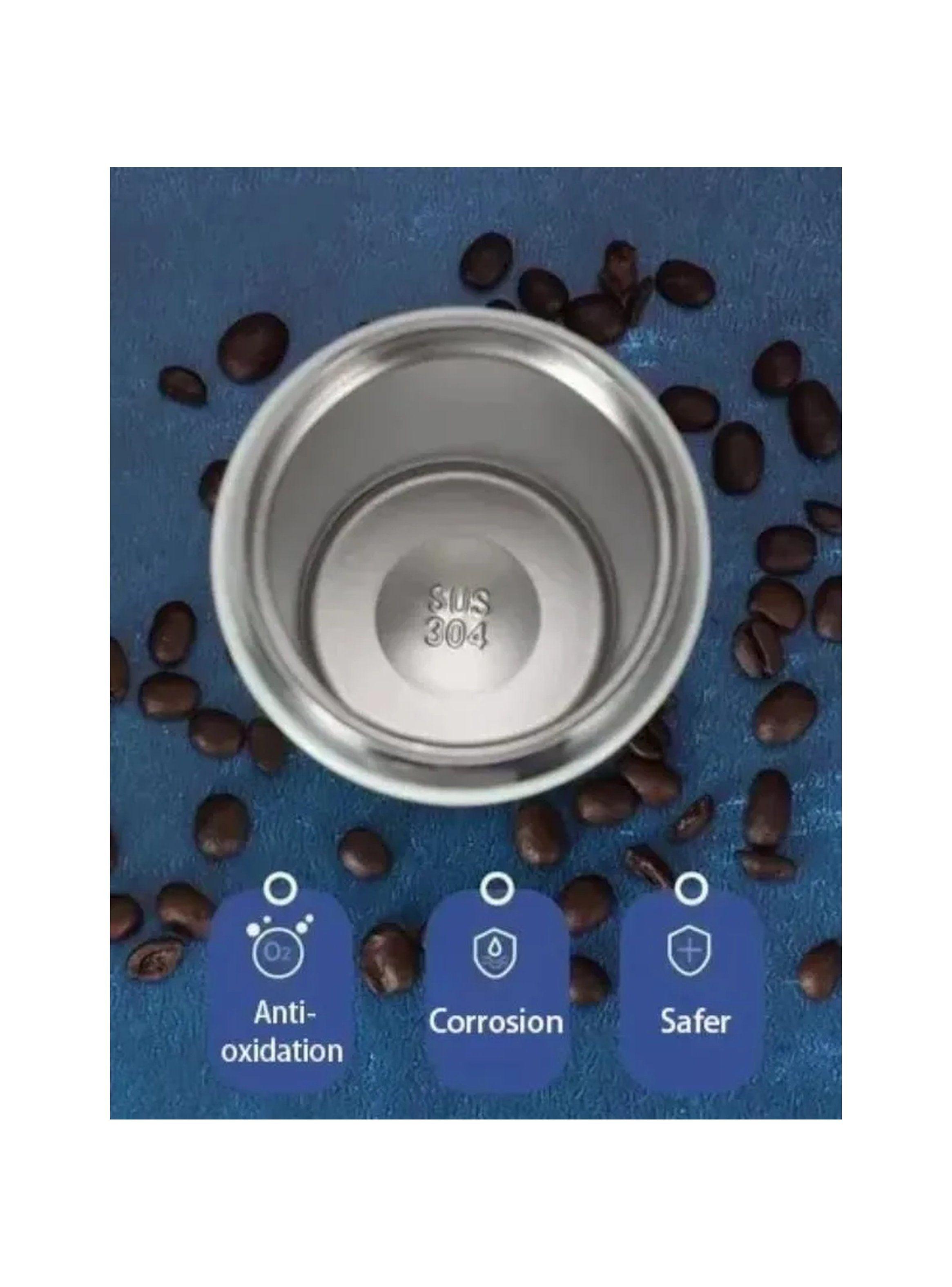 Taza Térmica Acero Inoxidable 304 Hermética Negra 350ml-5