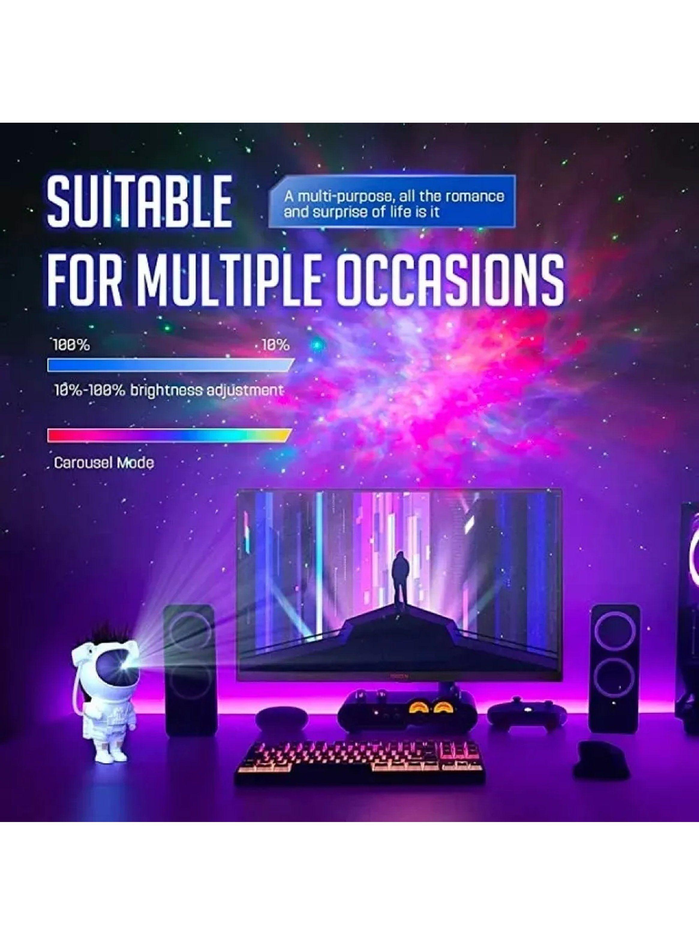 Proyector Astronauta LED Control Remoto Multicolor Decorativo-6