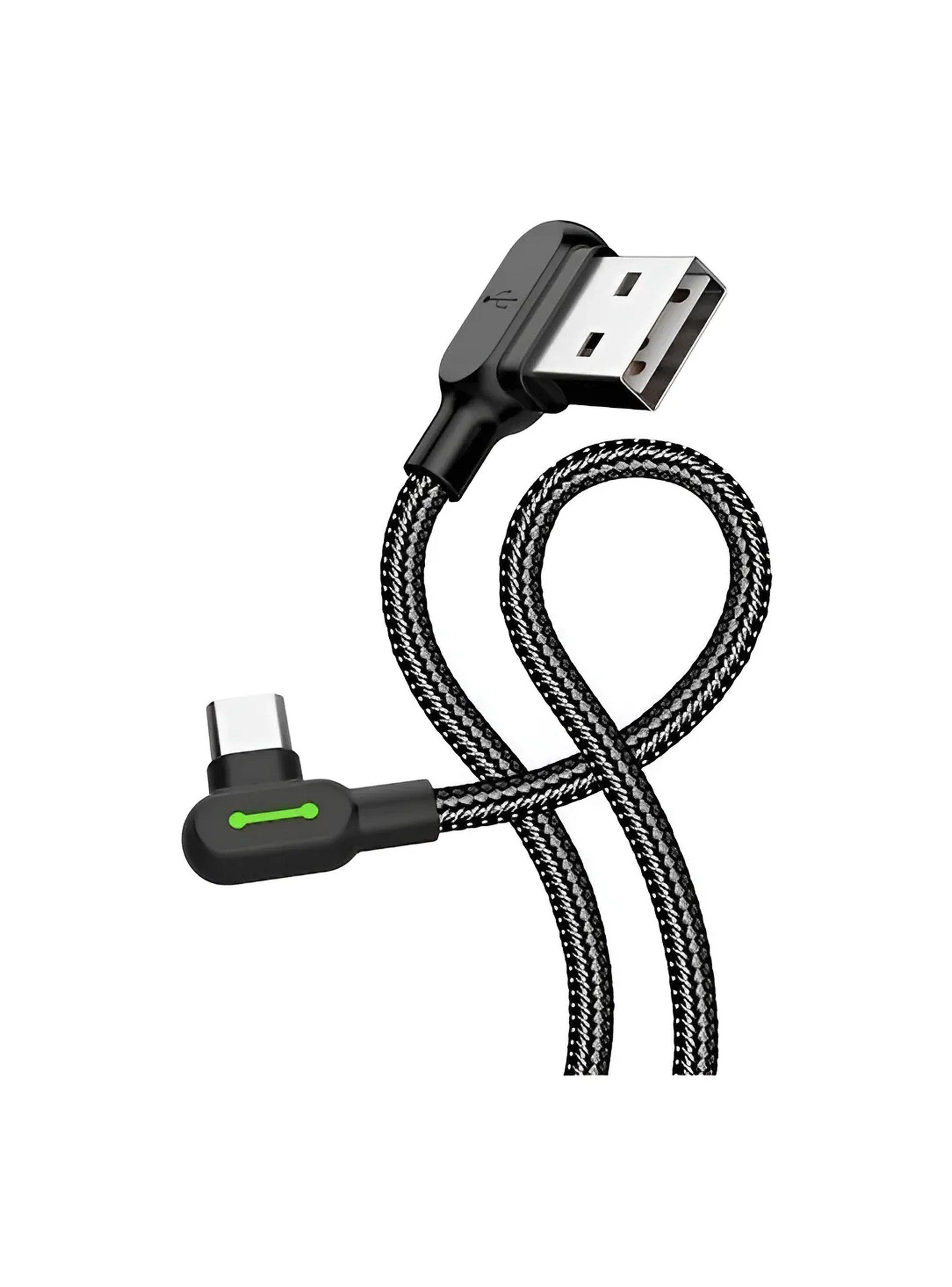 Cable USB Tipo C 90 Grados Nylon Trenzado Carga Rápida-6