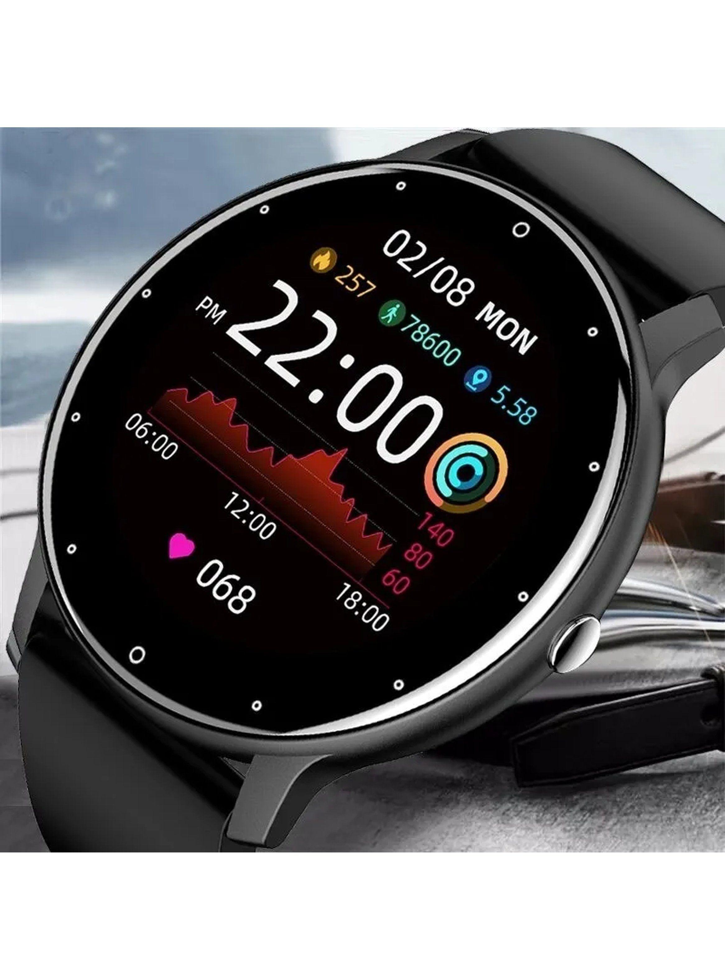 Reloj Inteligente Pantalla Táctil Monitoreo De Salud Resistente Al Agua-1