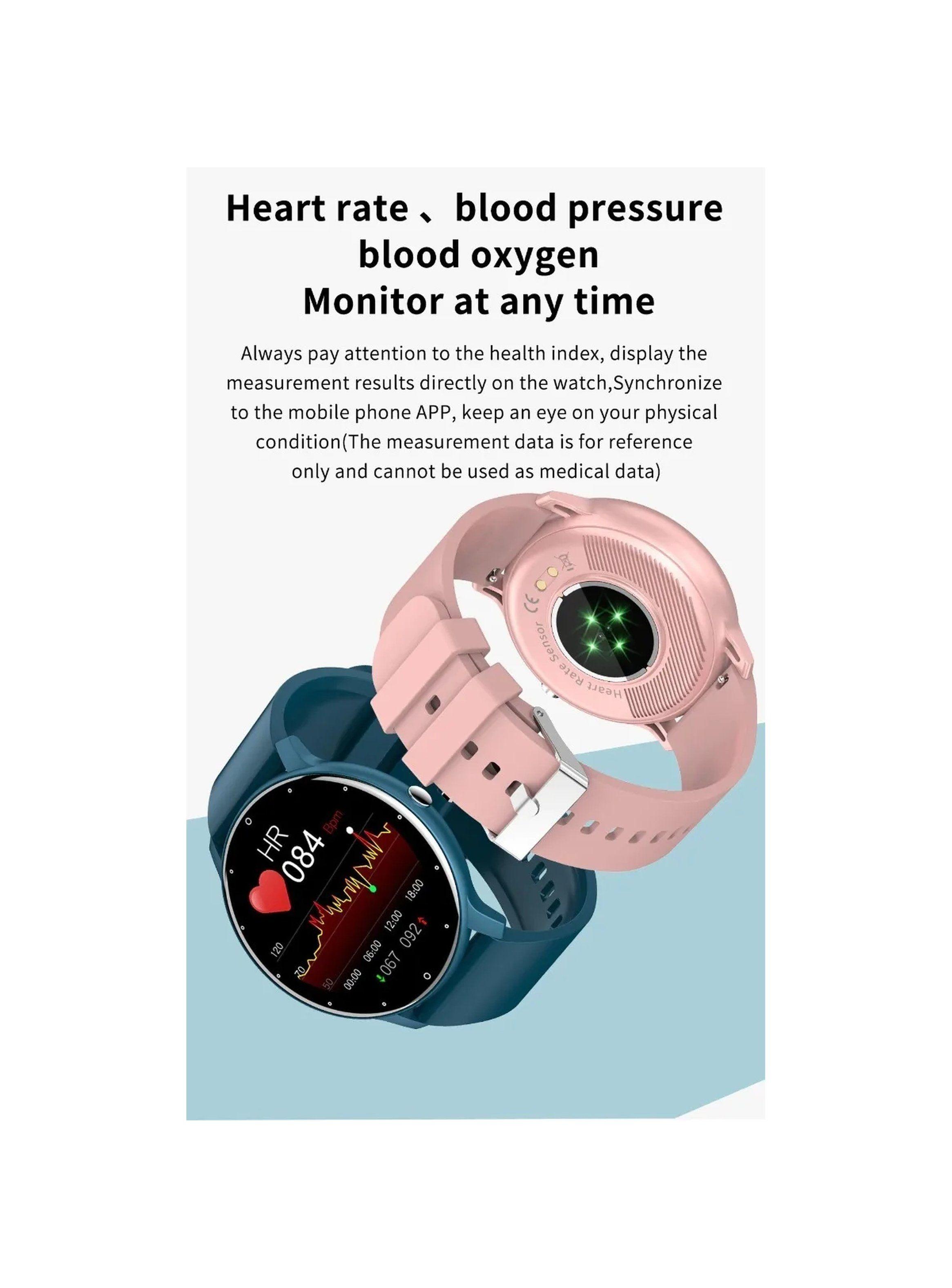Reloj Inteligente Pantalla Táctil Monitoreo De Salud Resistente Al Agua-2