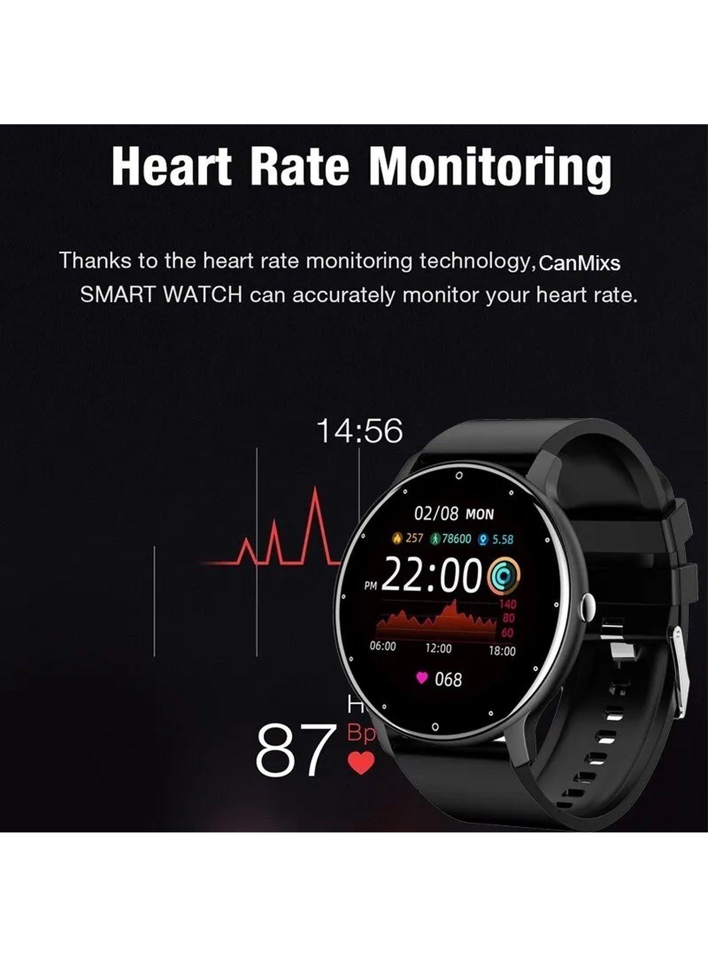Reloj Inteligente Pantalla Táctil Monitoreo De Salud Resistente Al Agua-3
