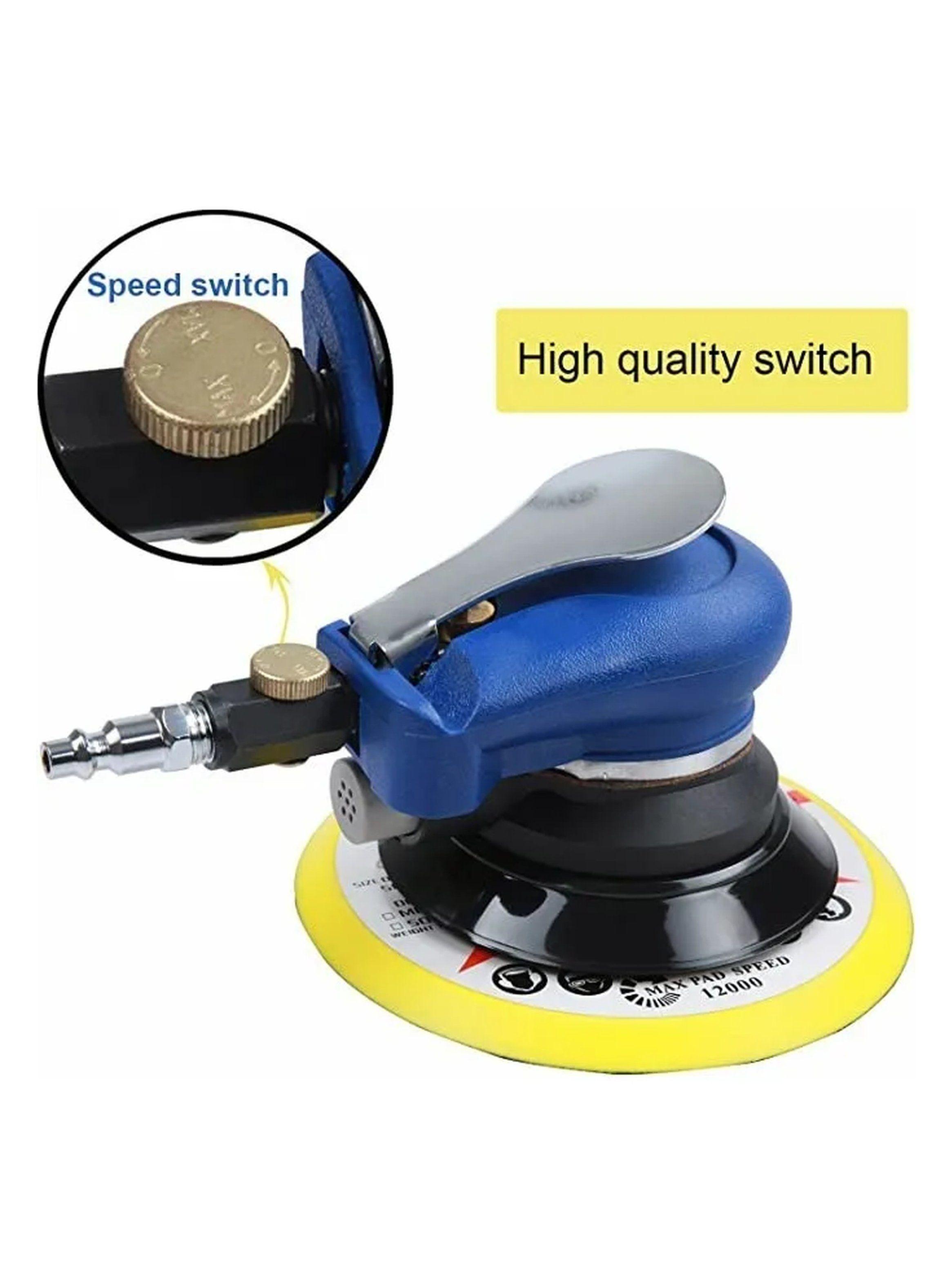 Lijadora Neumática Orbital 6'' 10000 RPM Con Bolsa de Polvo-3