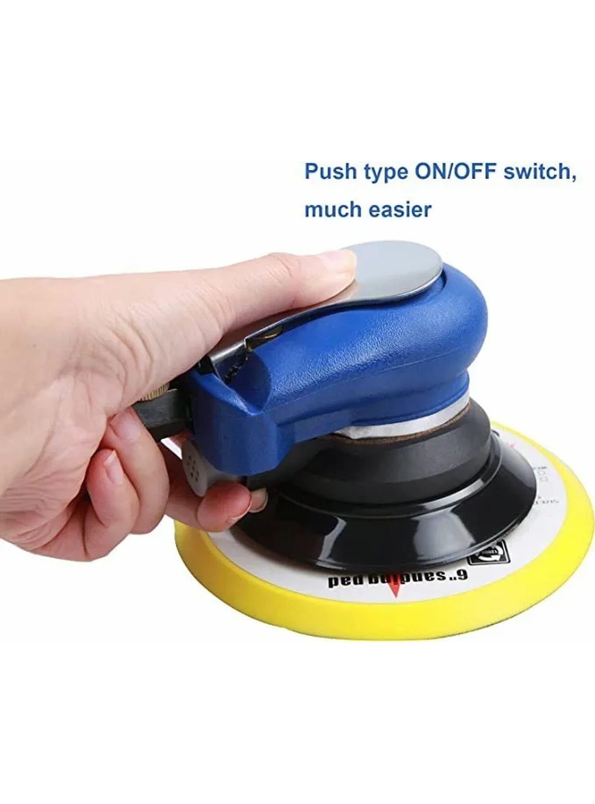 Lijadora Neumática Orbital 6'' 10000 RPM Con Bolsa de Polvo-4