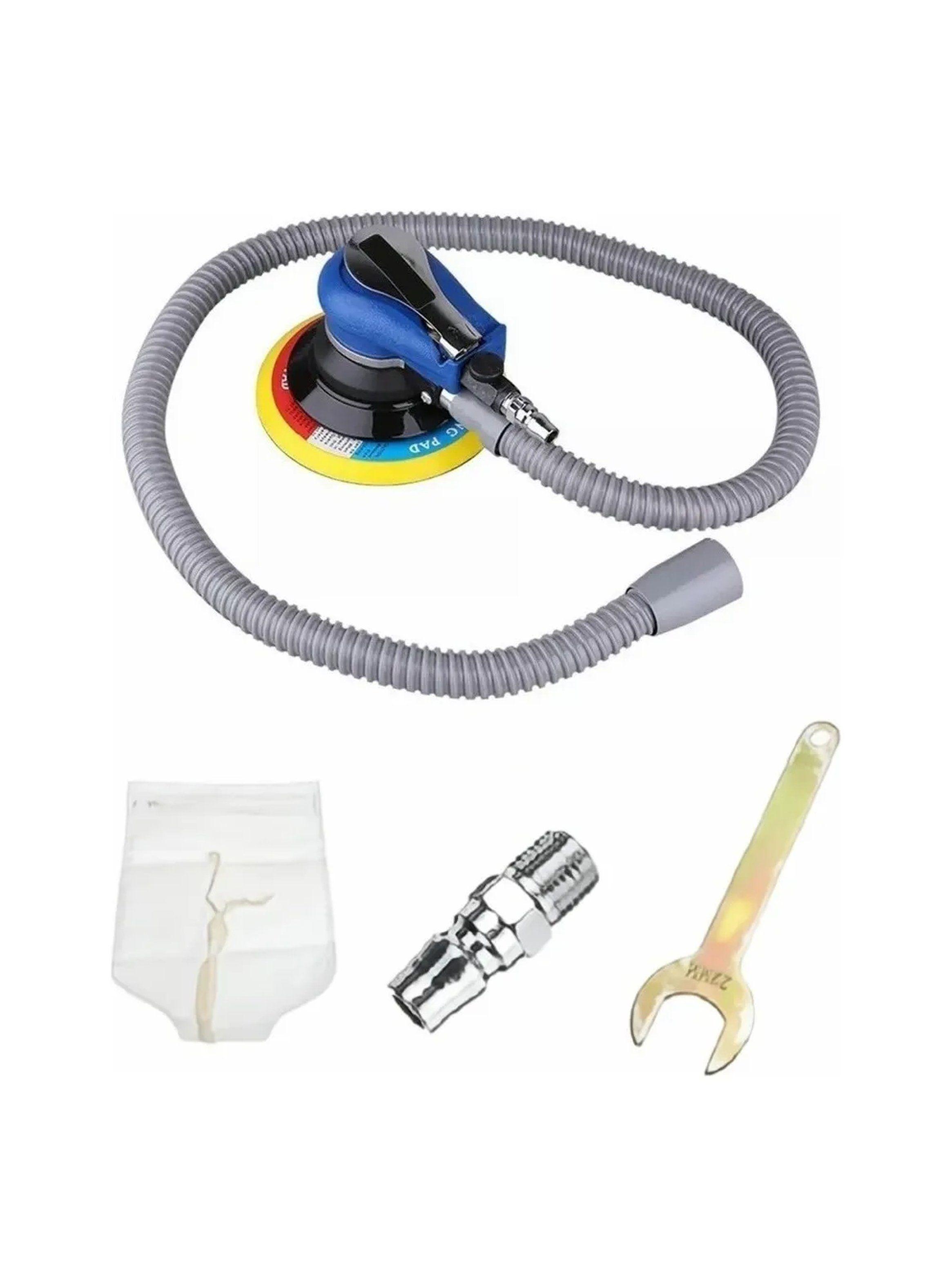 Lijadora Neumática Orbital 6'' 10000 RPM Con Bolsa de Polvo-6