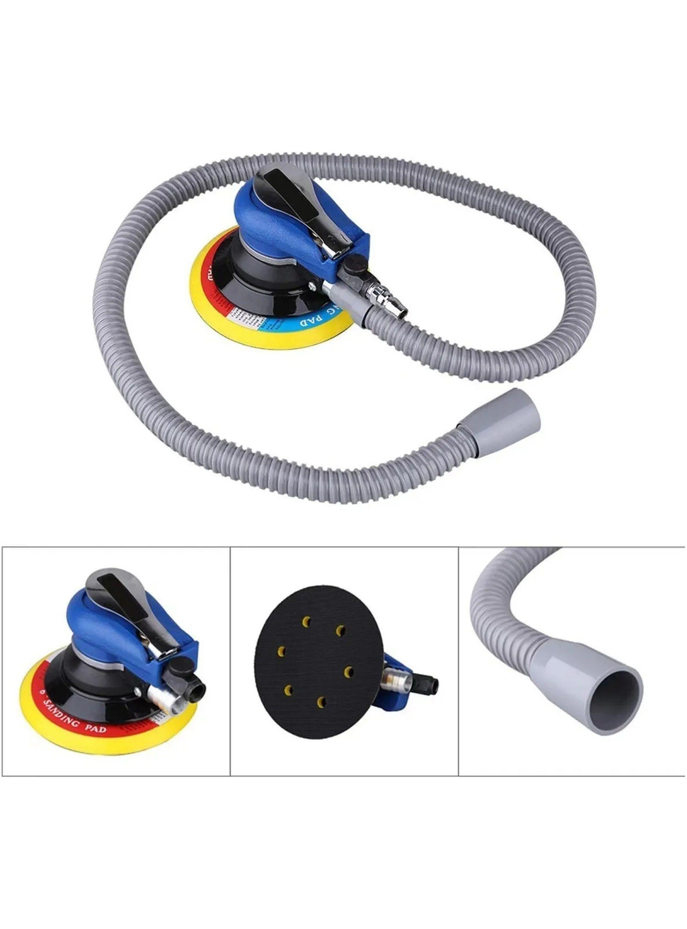 Lijadora Neumática Orbital 6'' 10000 RPM Con Bolsa de Polvo-8