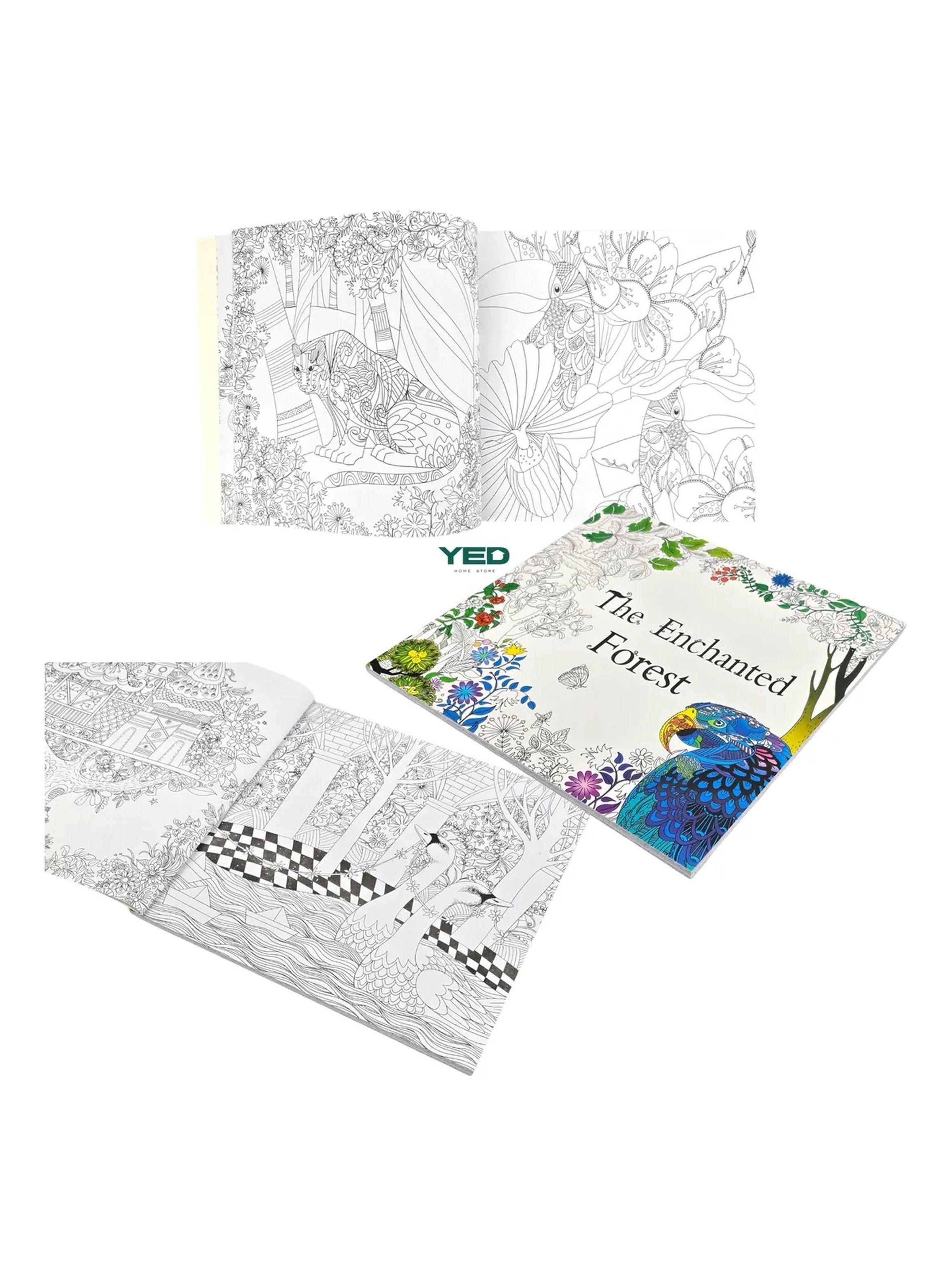 Pack De Libros Para Colorear Tapa Blanda Diseño Floral Dimensiones 25x25 Cm-9