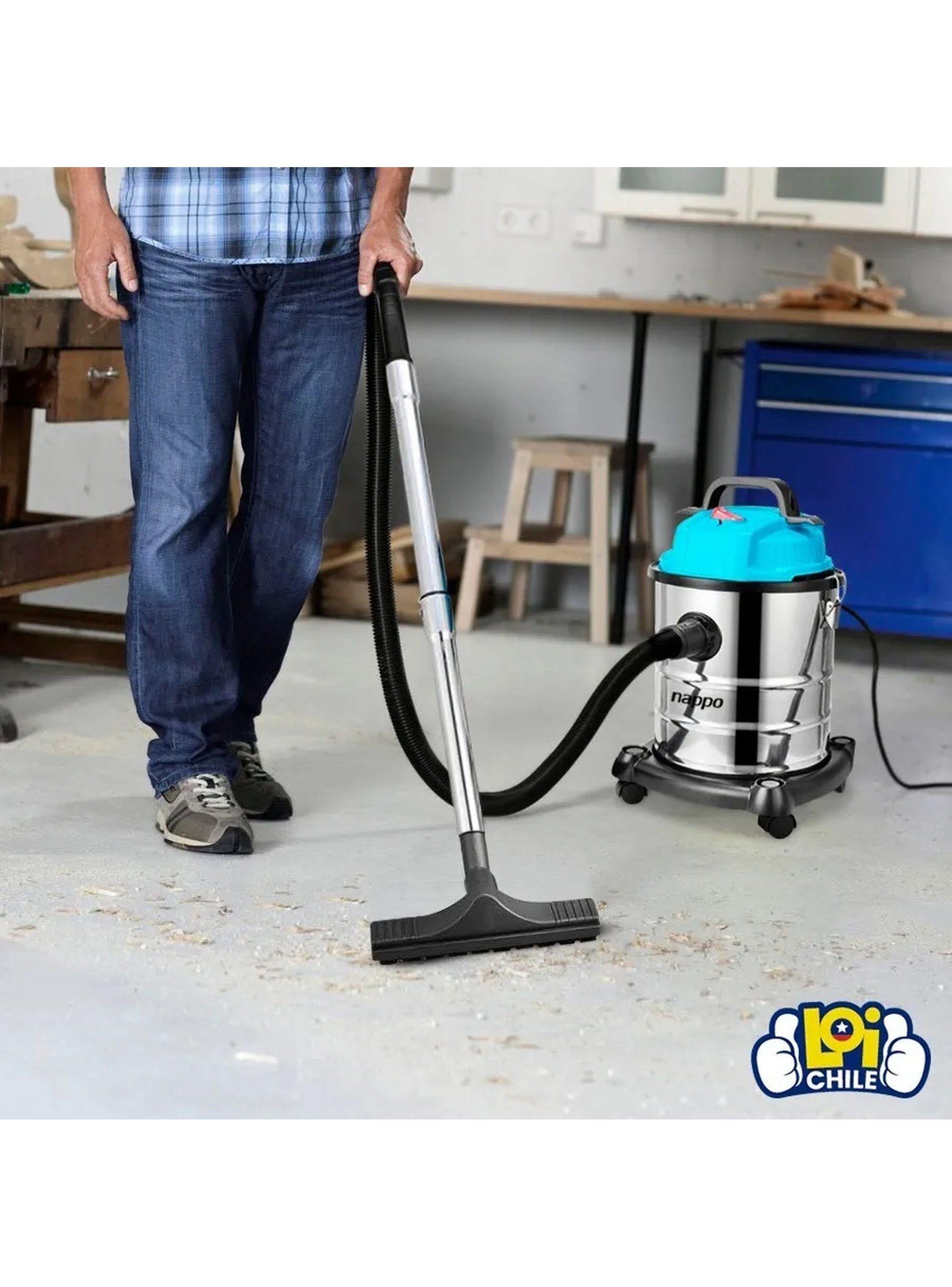 Aspiradora Industrial 1400W Tanque 15L Filtro HEPA Acero Inoxidable-4