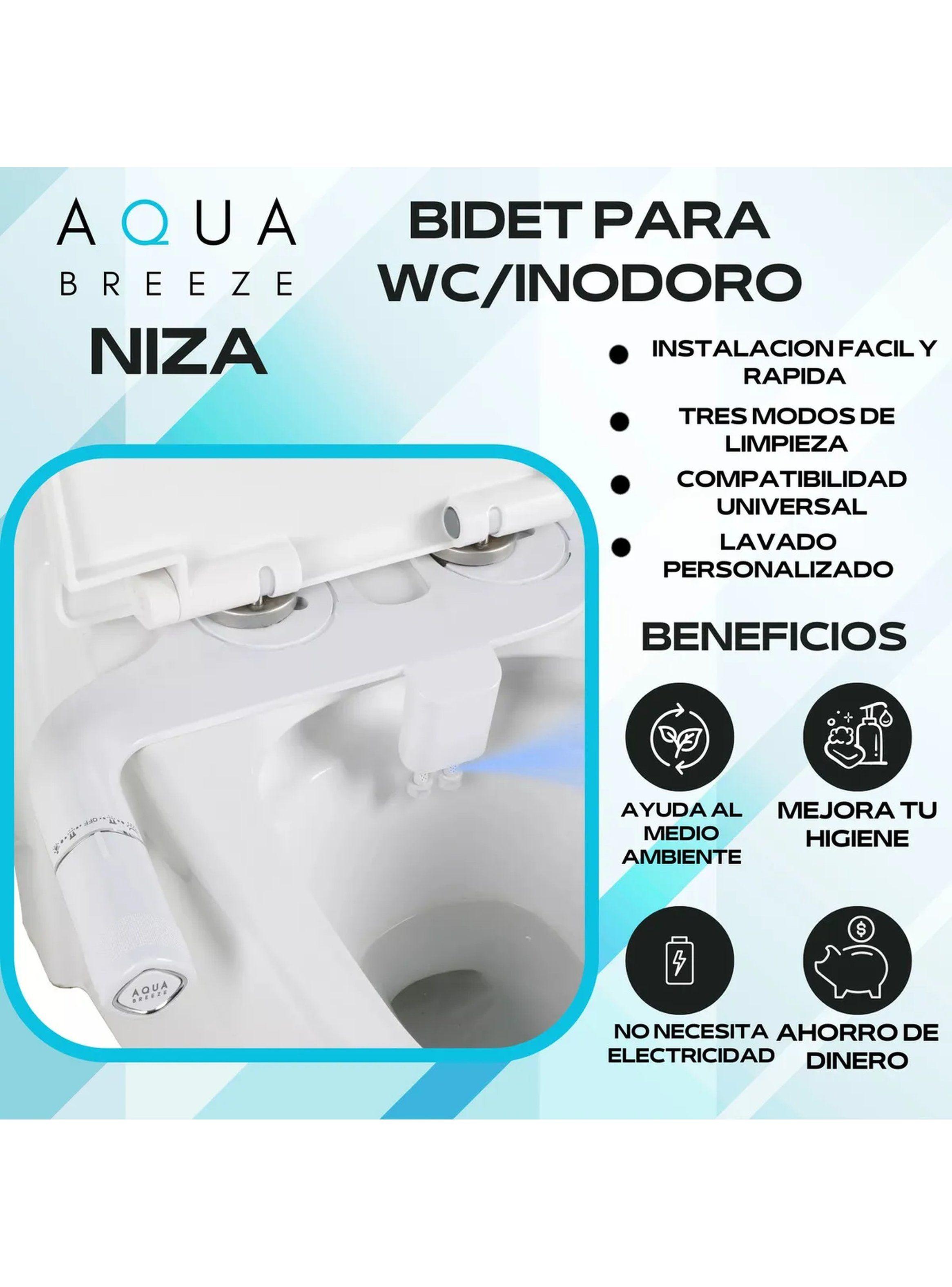 Bidet para WC/Inodoro Tres Modos de Limpieza Compatibilidad Universal-1