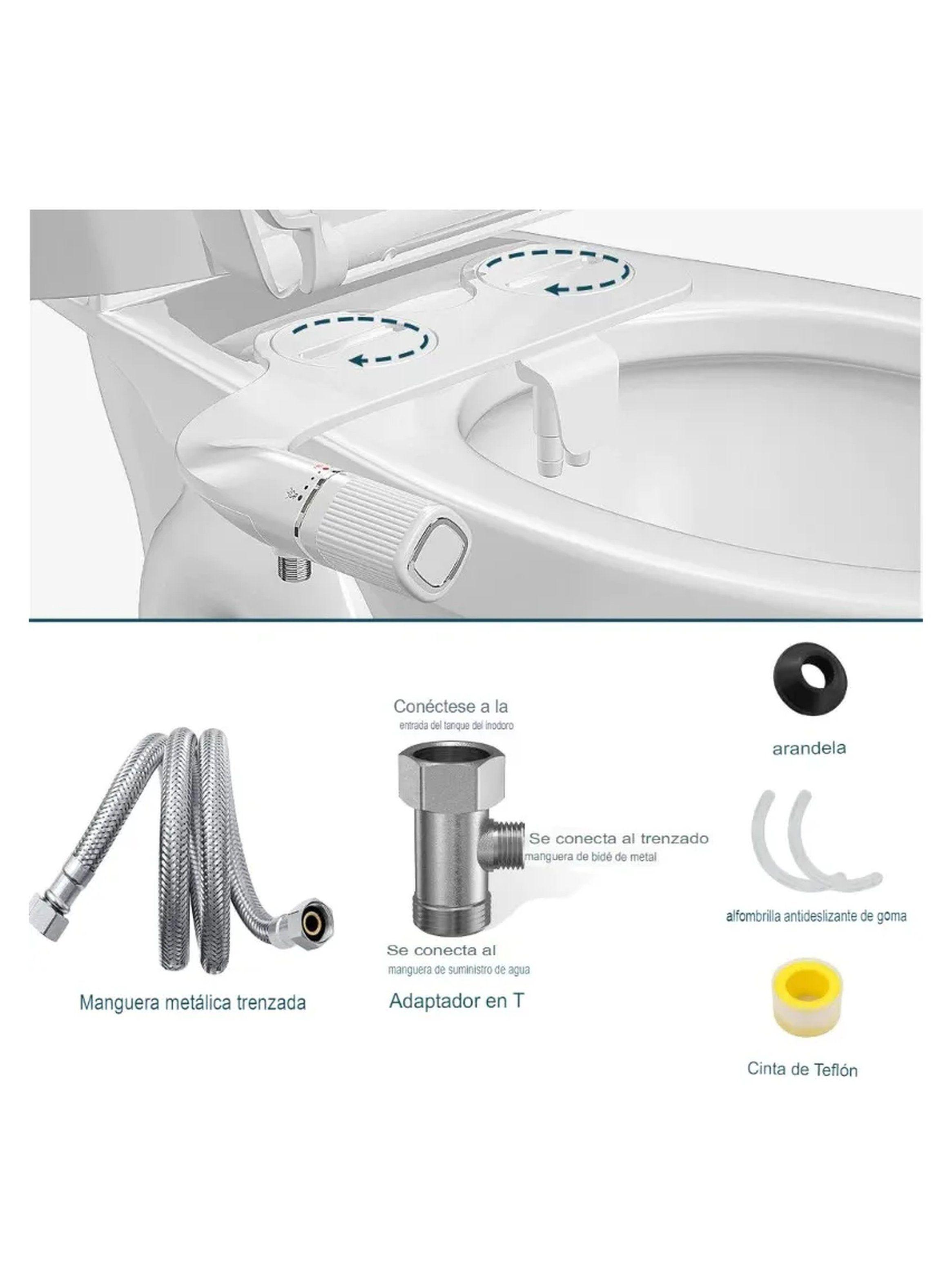 Bidet para WC/Inodoro Tres Modos de Limpieza Compatibilidad Universal-9