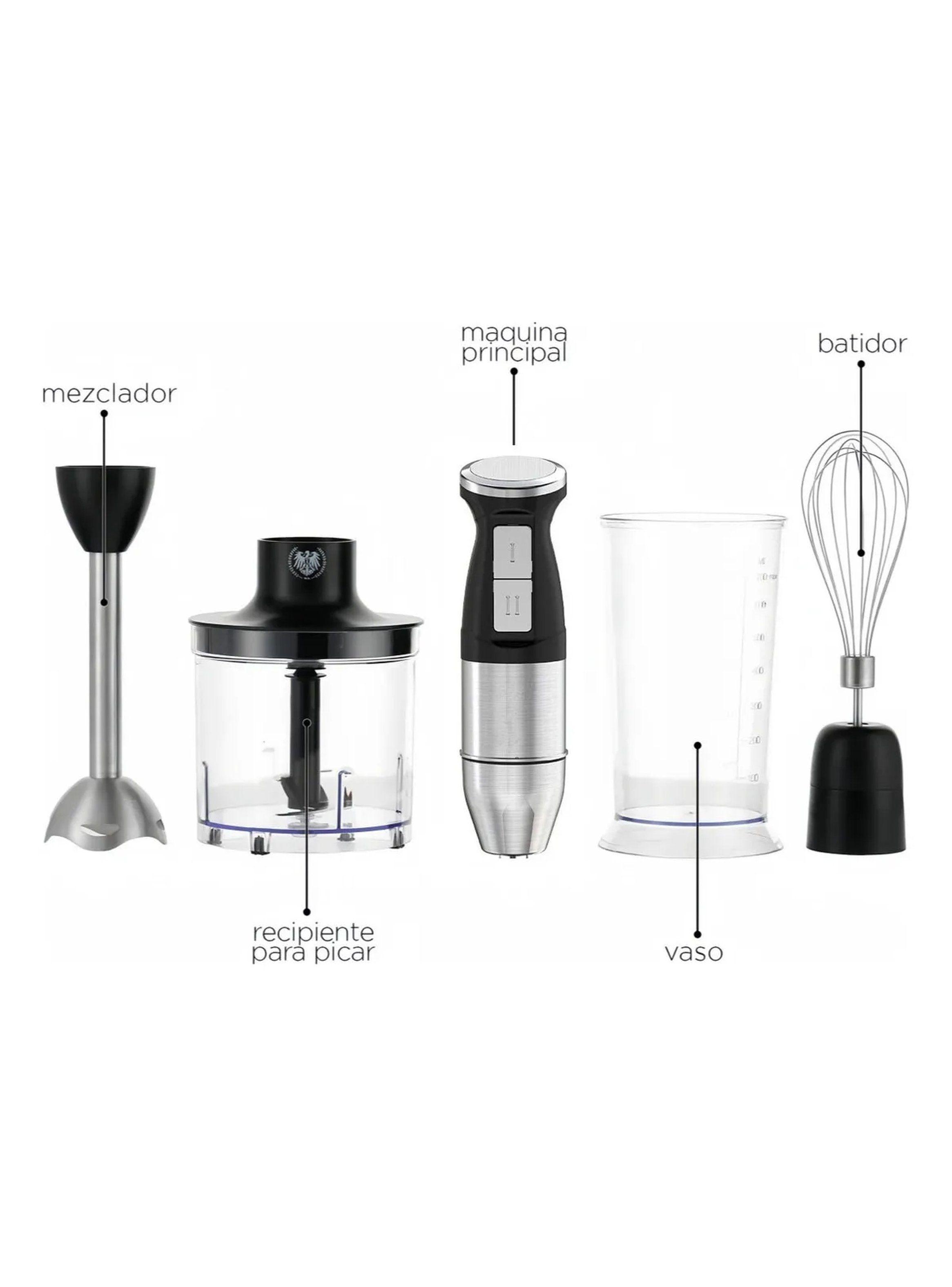 Batidora De Mano Eléctrica 4 En 1 Acero Inoxidable-3