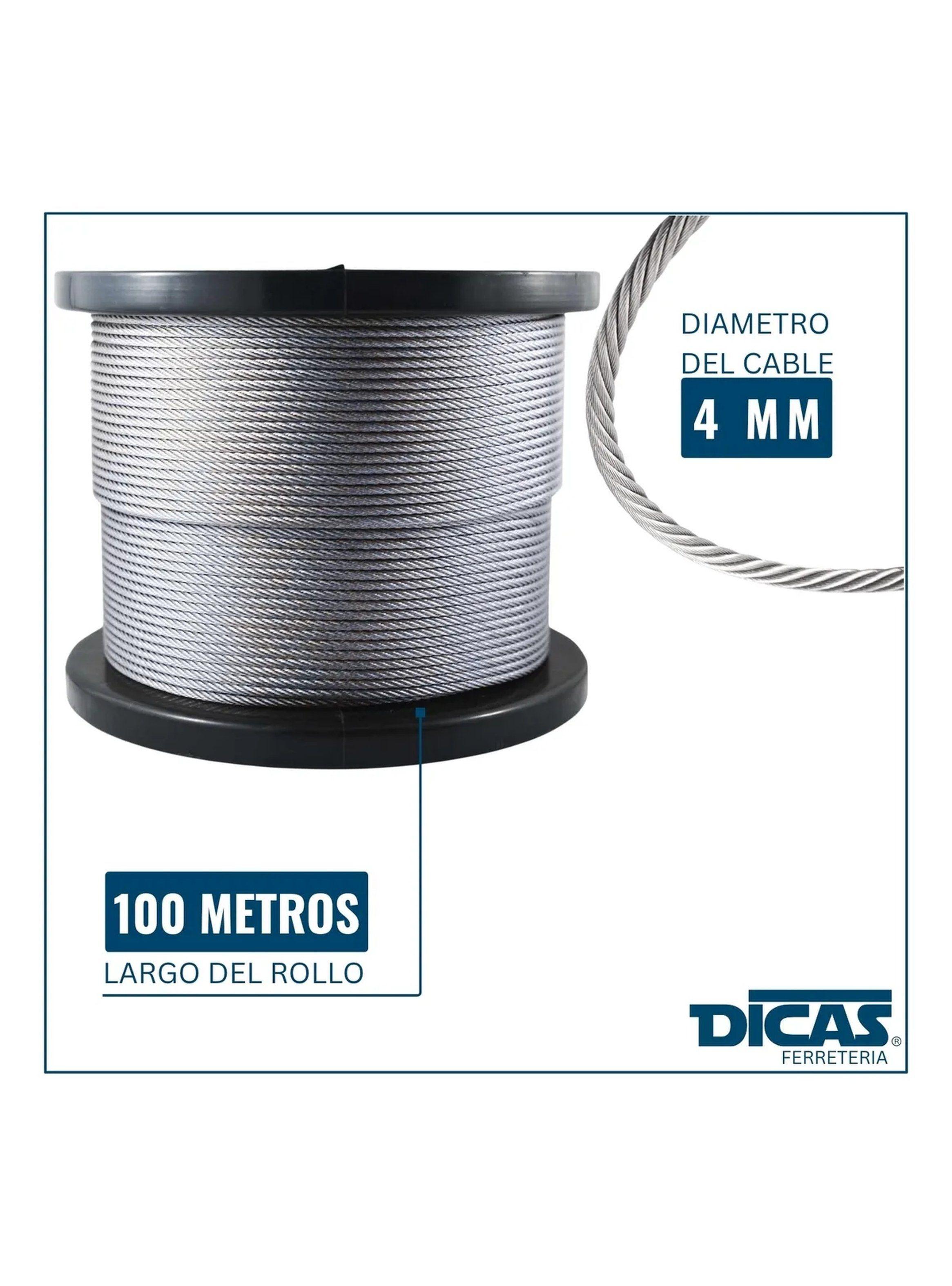 Cable de Acero Galvanizado 5mm Rollo Industrial-3